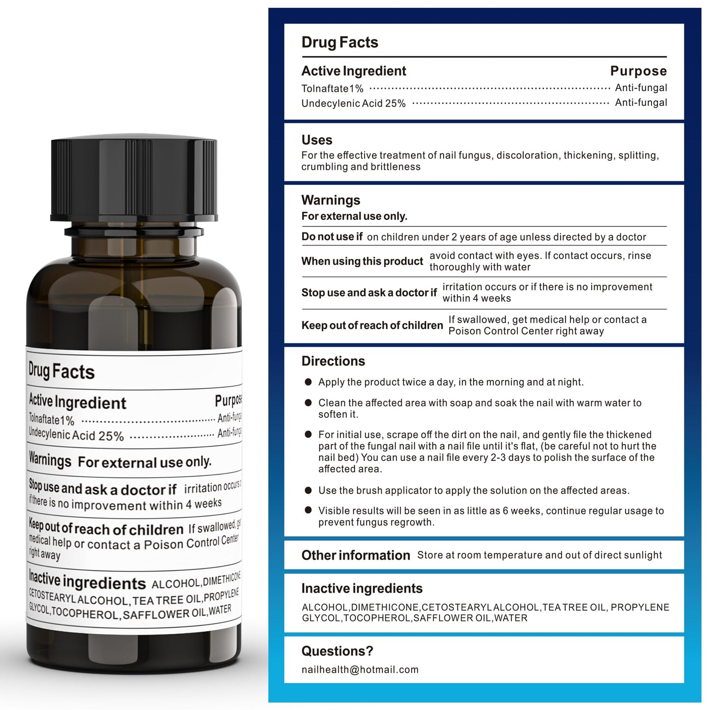 AntiFung Toenail Fungus Treatment Extra Strength β Fast Relief & Nail Repair, 30ml