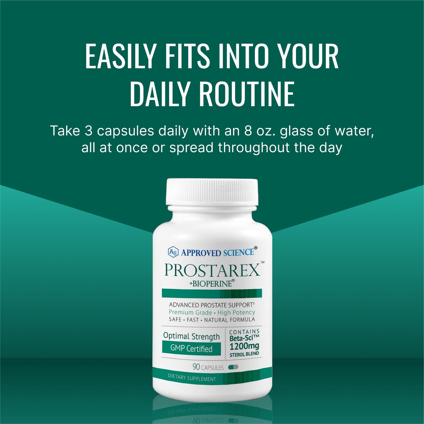 Approved Science Prostarex Prostate Support โ Saw Palmetto, Beta-Sci Blend, 540 Capsules