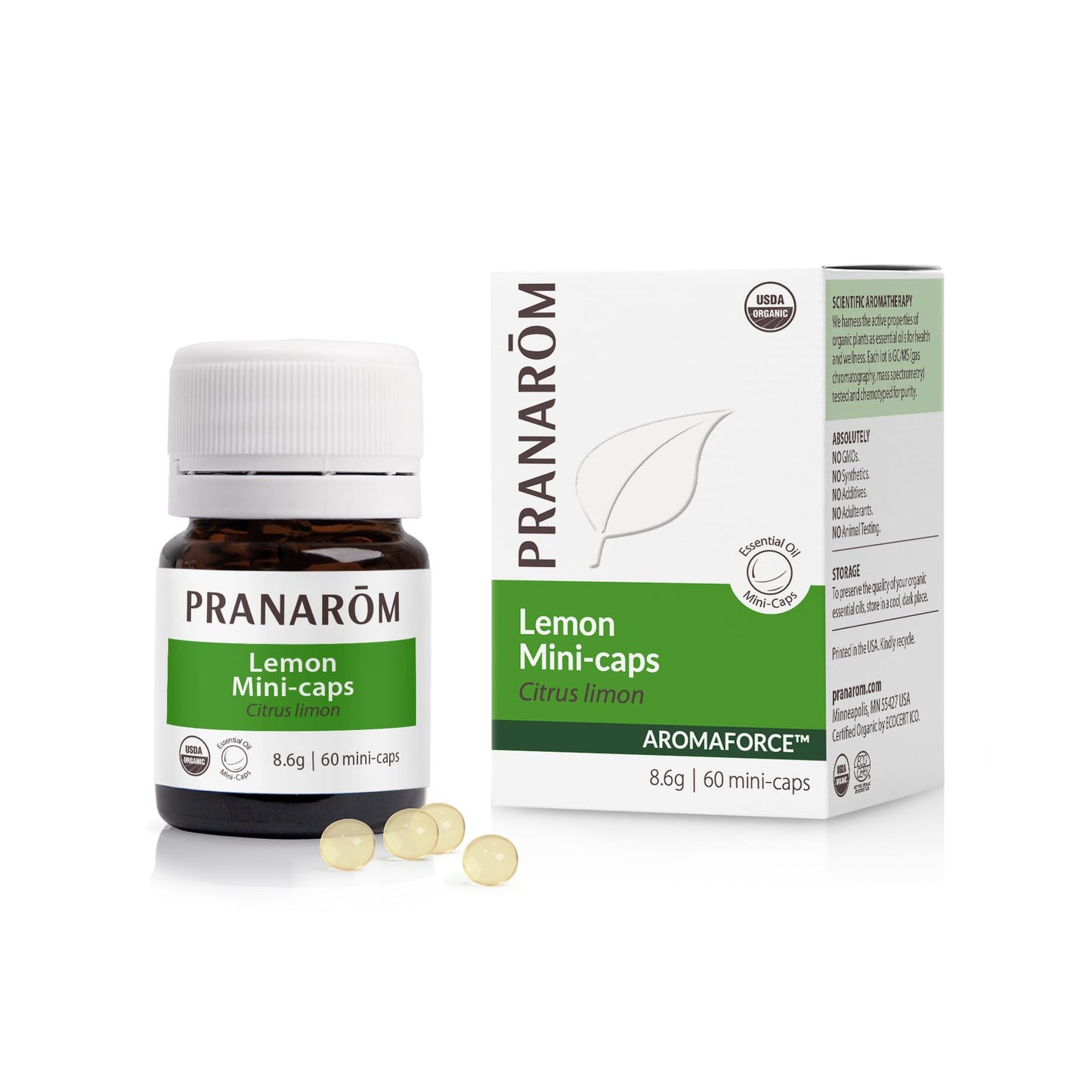 Aromaforce Lemon Mini-Caps โ Digestive Health & Wellness
