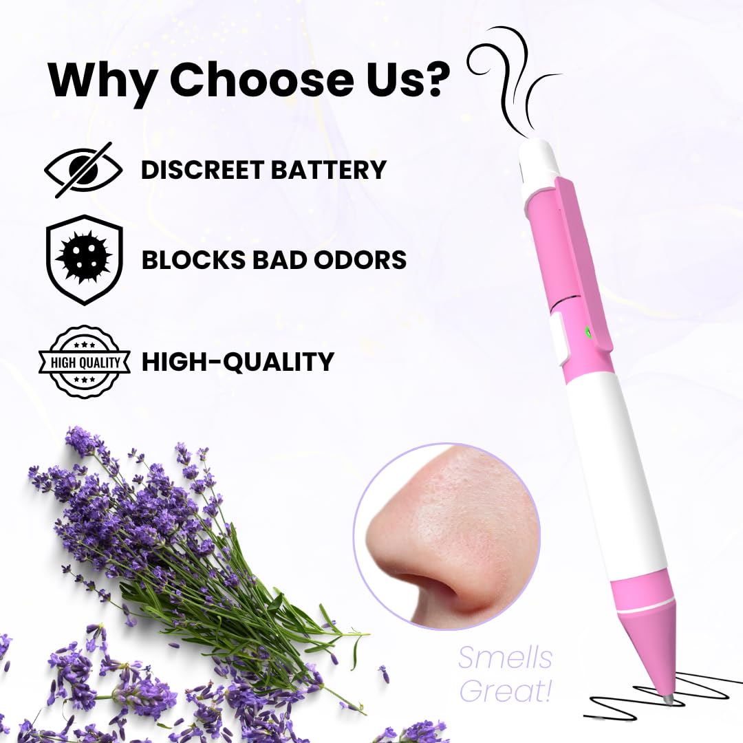 Aromatherapy Diffuser Pen with Hidden Port โ Rechargeable Pink Ballpoint