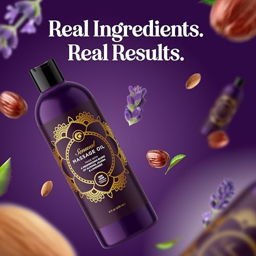 Aromatherapy Sensual Massage Oil for Couples โ Vegan Lavender & Sweet Almond Oil, 8 oz