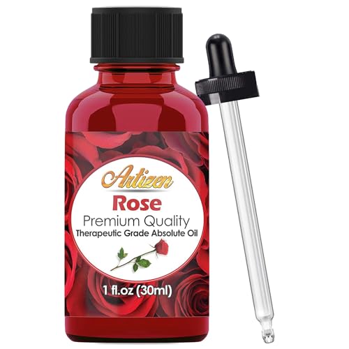 Artizen Rose Essential Oil Therapeutic Grade โ 1oz Bottle for Aromatherapy, Skin Care & Wellness