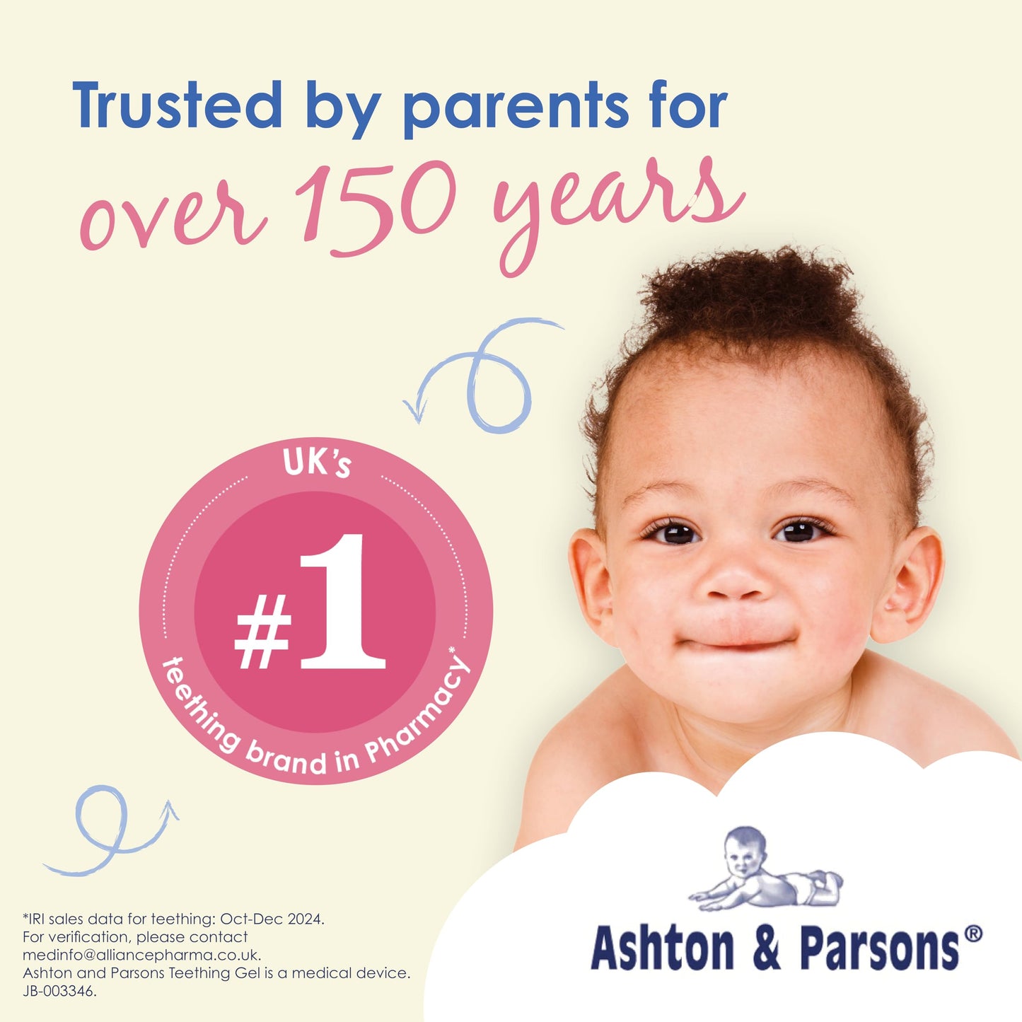 Ashton & Parsons Teething Gel 10ml for 3 Months+ | Soothes Teething