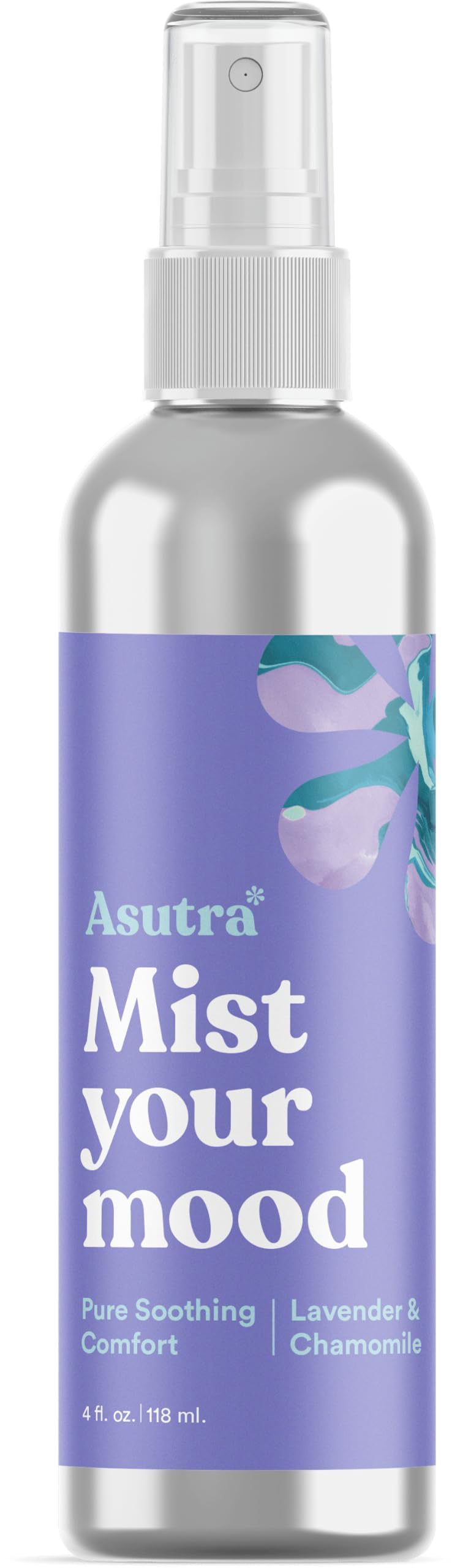 ASUTRA Lavender & Chamomile Pillow Spray โ 4 oz Aluminum Bottle