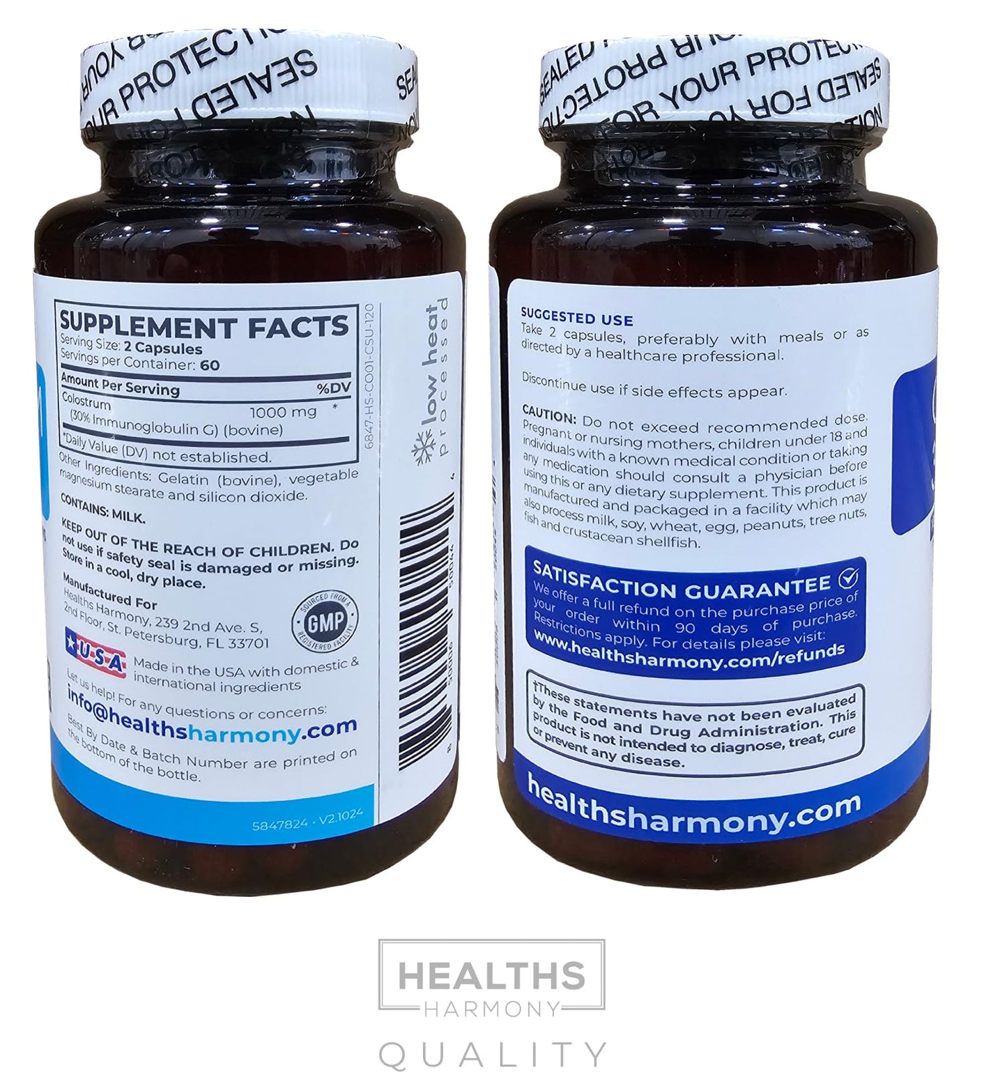 Bovine Colostrum for Women โ 1,000mg per Serving, 30% IgG, Made in USA