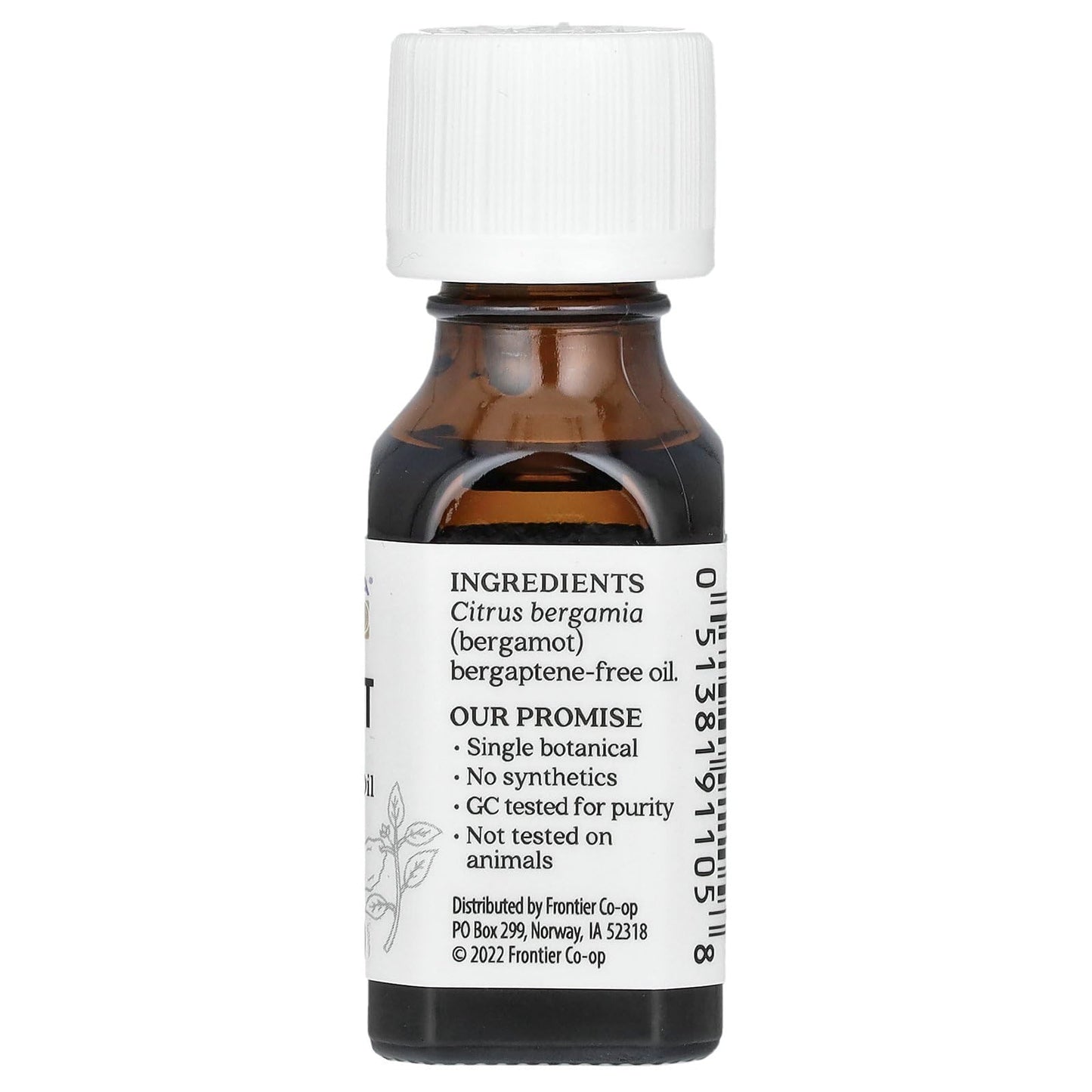 Aura Cacia Bergamot Bergaptene-Free Essential Oil, 0.5 fl oz โ Uplifting, 100% Pure