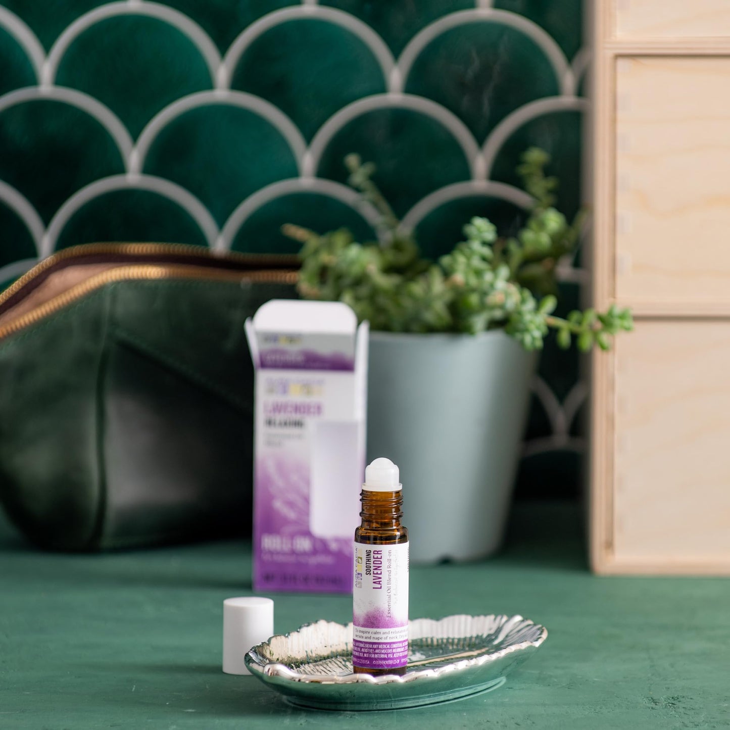 Aura Cacia Lavender Roll-On Oil โ 0.31 fl oz | Soothing Aromatherapy