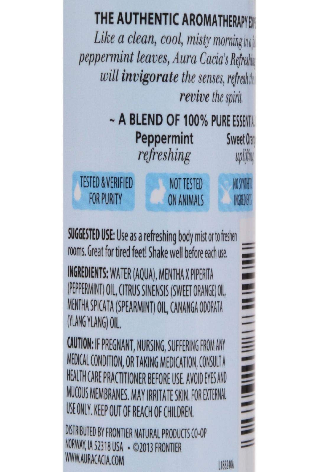 Aura Cacia Peppermint Harvest Aromatherapy Mist โ 4 oz