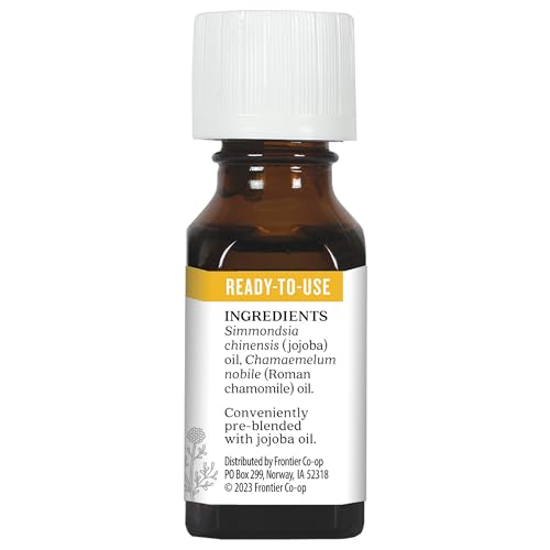 Aura Cacia Roman Chamomile in Jojoba Oil โ 100% Pure Therapeutic Grade, 15ml
