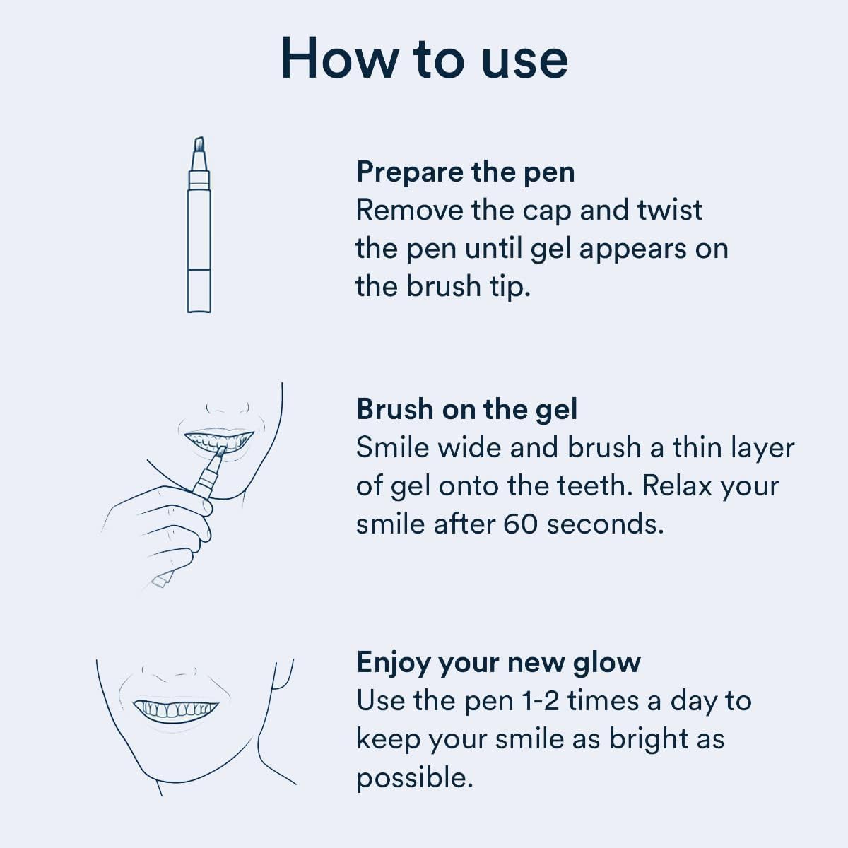Auraglow Extra Strength Teeth Whitening Pen โ 9% Hydrogen Peroxide, 40+ Treatments
