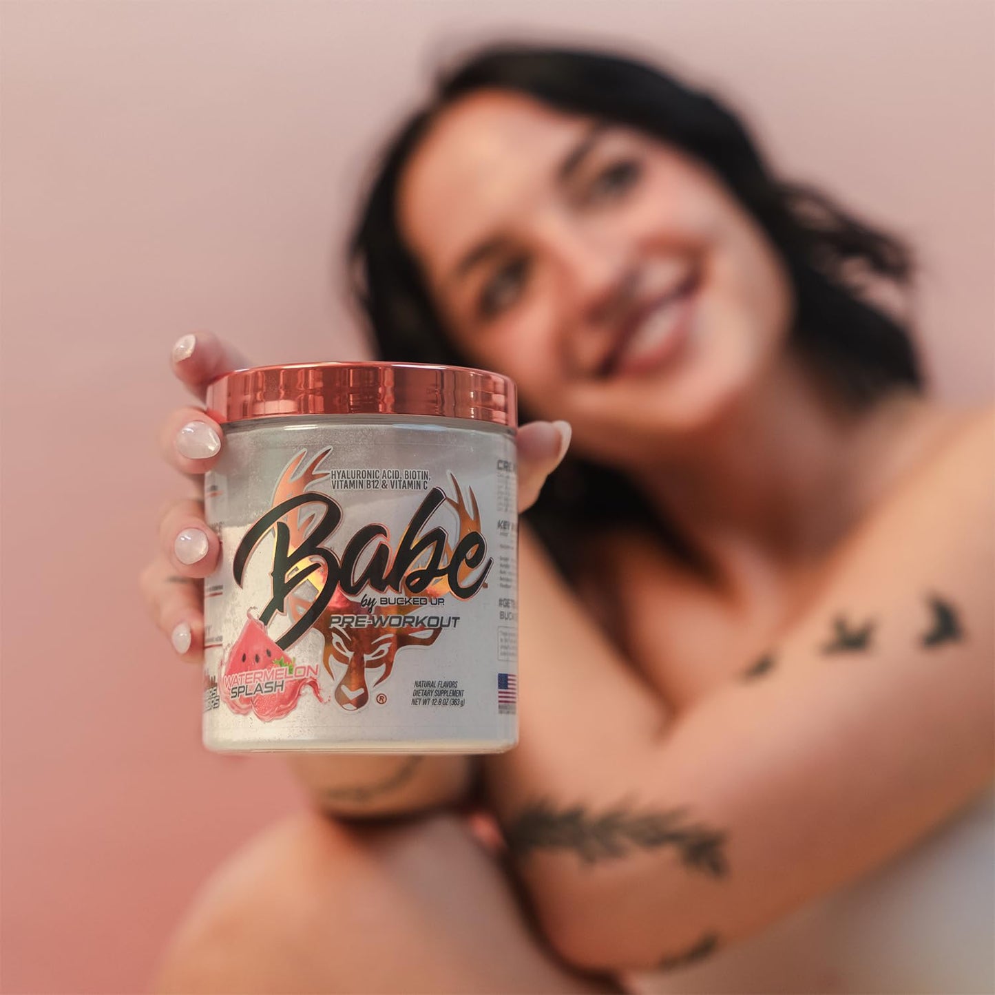 Bucked Up Babe Pre-Workout for Women β Watermelon Splash | 30 Servings | 12.8 oz
