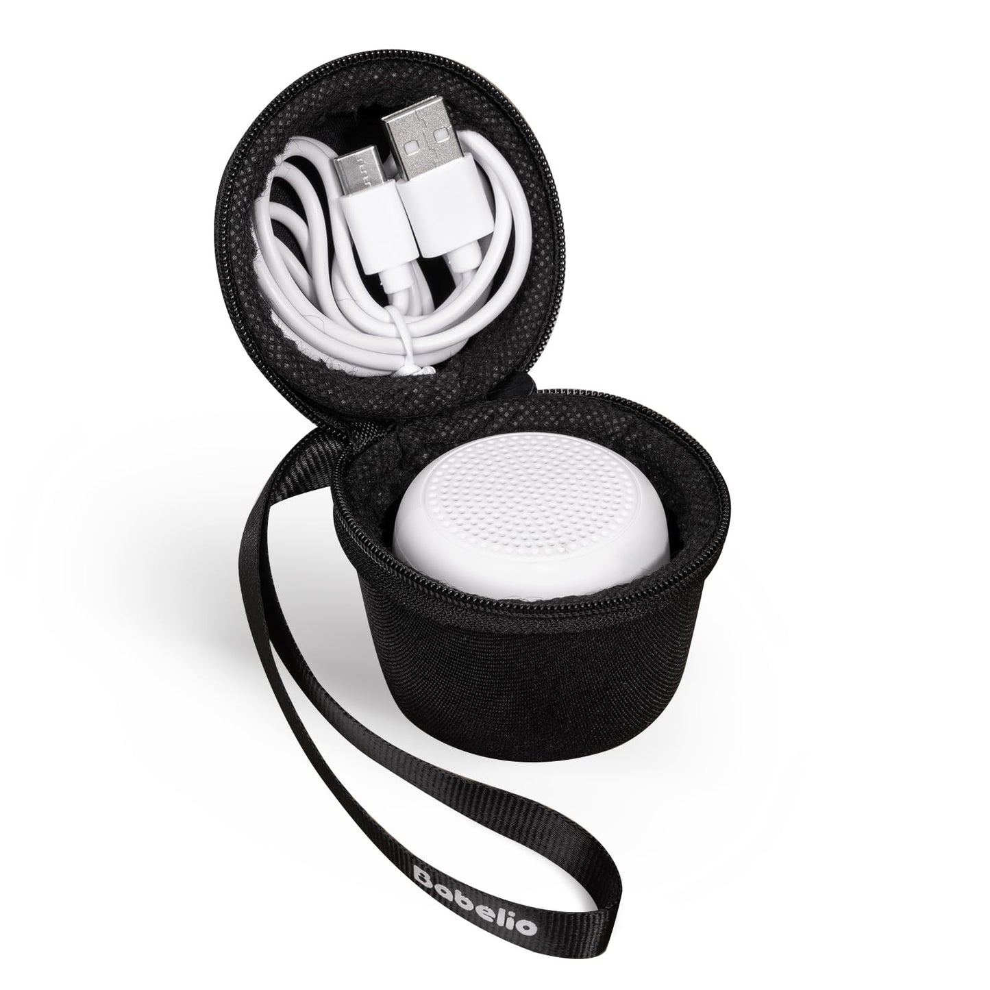 BABELIO Portable Travel Case for Babelio Pocket Mini White Noise Machine β Textile Black (CASE ONLY)