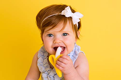 Baby Banana The Original Banana Brush โ Made in USA, Toddler Toothbrush, Family-Owned