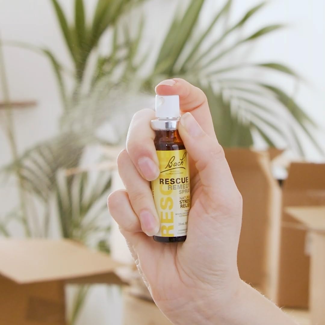 Bach RESCUE REMEDY Spray 20mL โ Natural Stress Relief (Vegan, Gluten-Free)