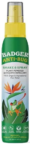 Badger Bug Spray โ All-Natural, DEET-Free Family Insect Repellent (4 oz)