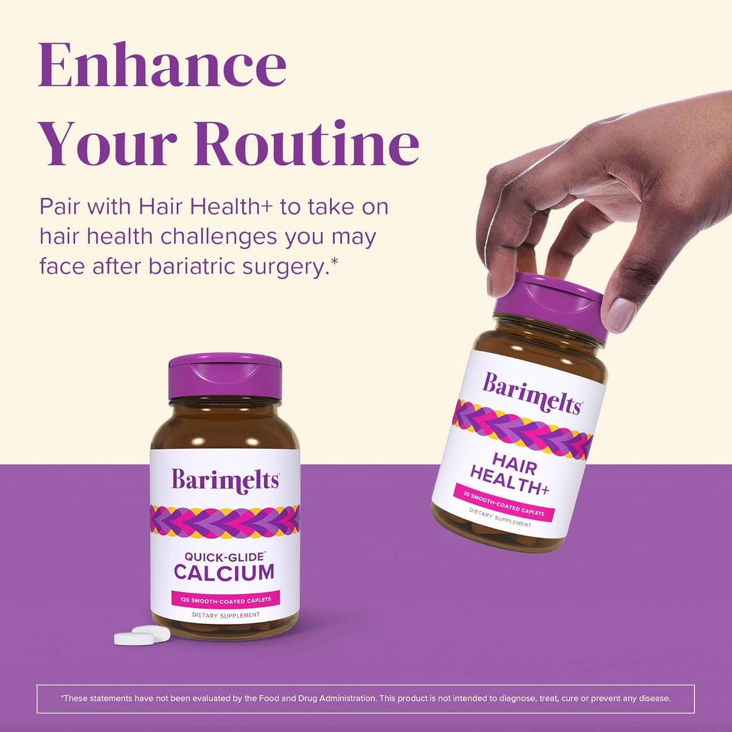 Barimelts Quick-Glide Calcium โ Easy-to-Swallow Bariatric Calcium with Vitamin D3
