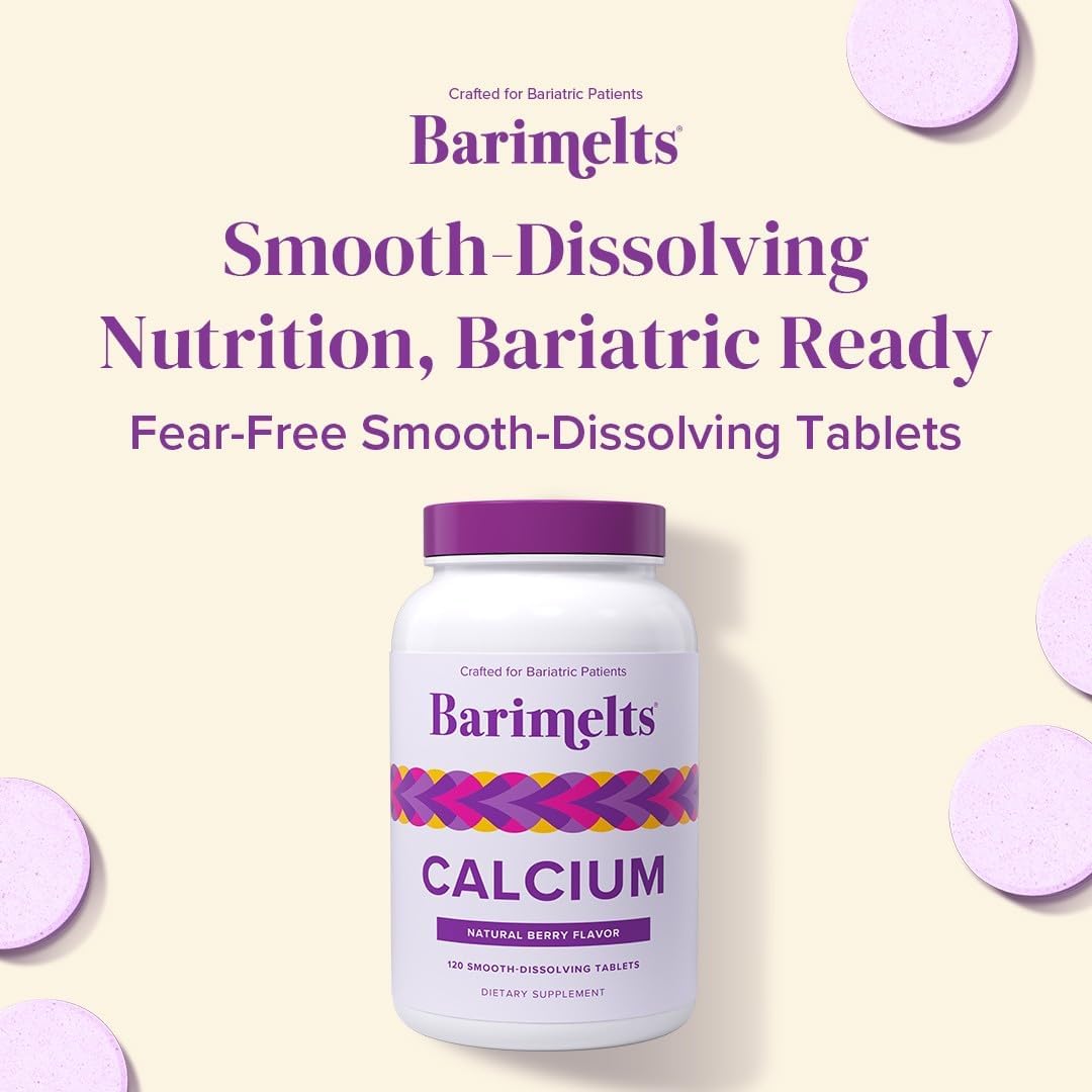 Barimelts Calcium Citrate + D3 & Magnesium β 120 Smooth-Dissolving Tablets