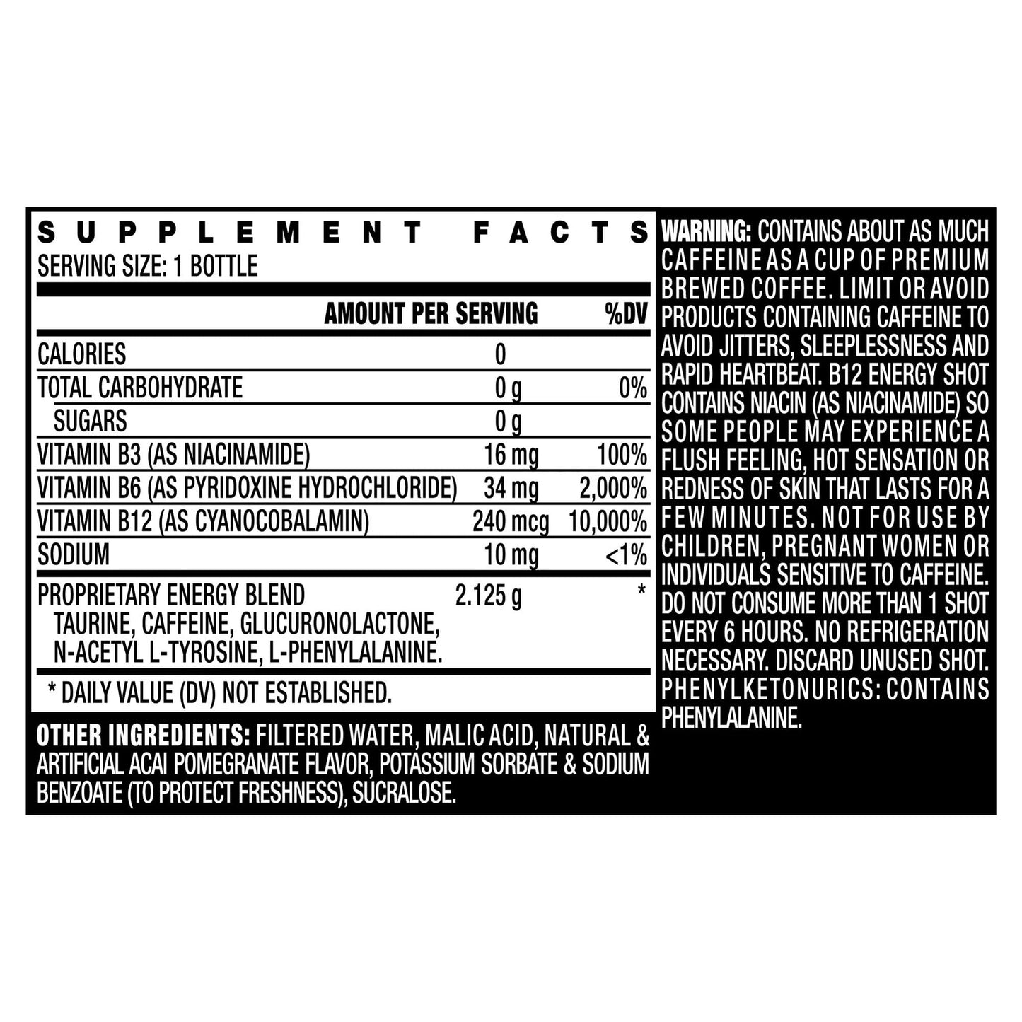 BASED BOX Stacker 2 Vitamin B Complex Energy Shots β Vegan B12 (10,000% DV), 2oz, Pack of 24