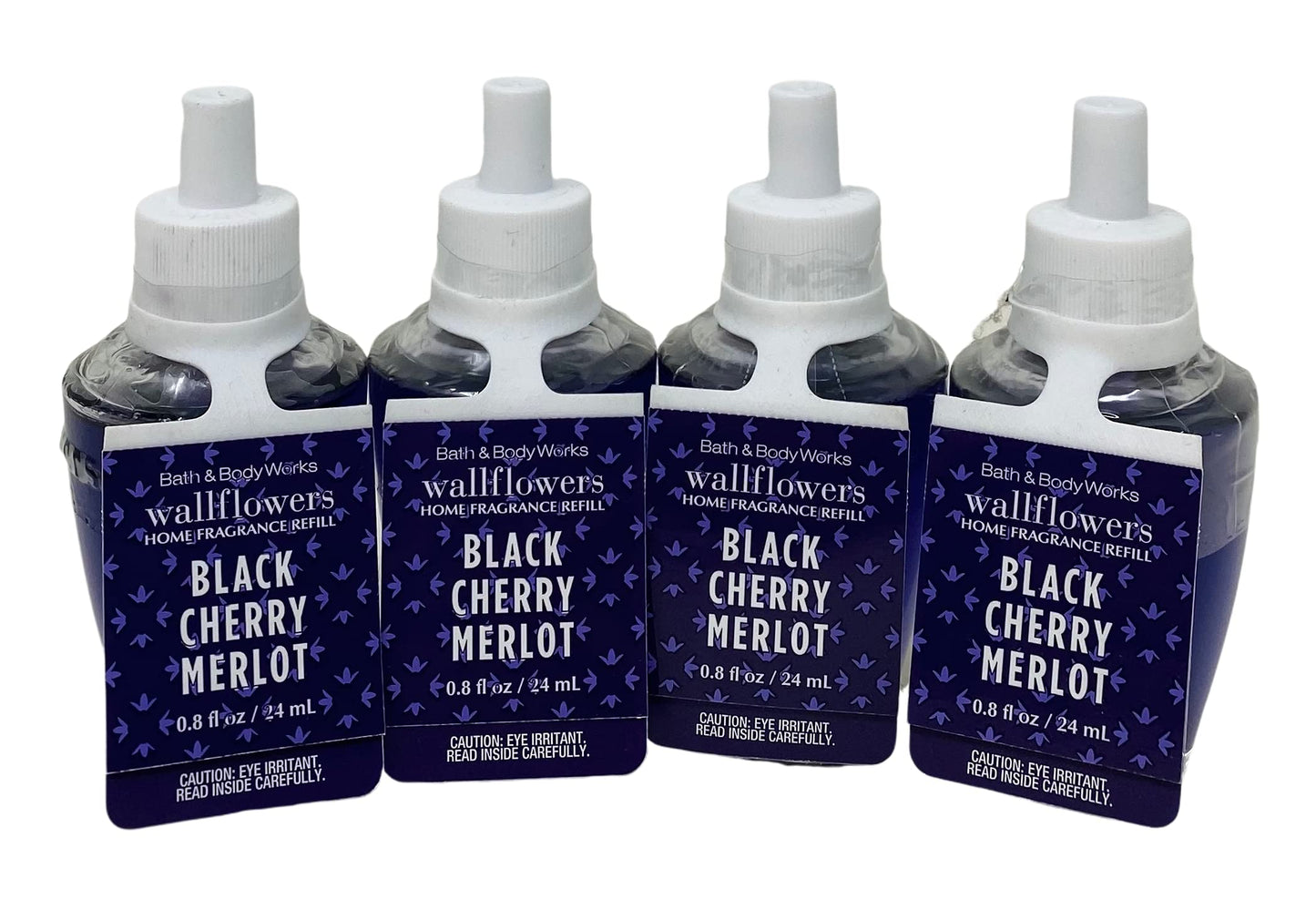 Bath & Body Works Black Cherry Merlot Wallflowers Refill 0.8 oz โ Pack of 4