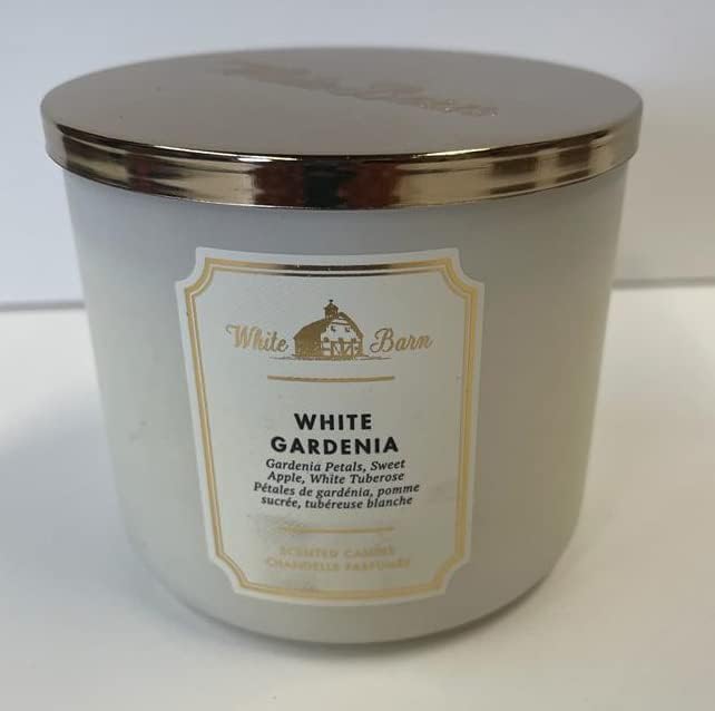 Bath & Body Works White Barn 3-Wick Candle โ White Gardenia 14.5 oz