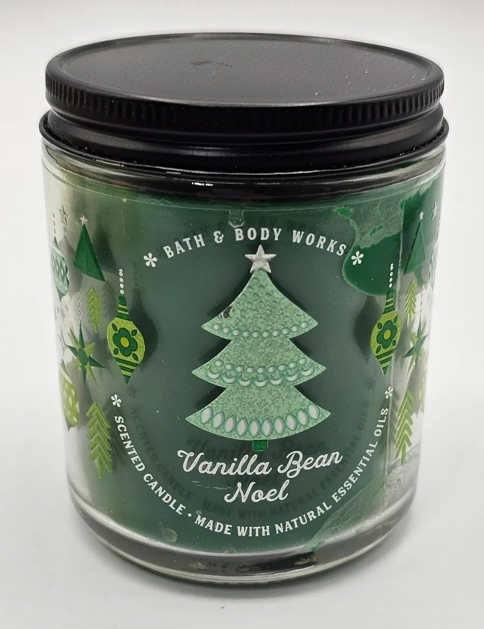 Bath & Body Works White Barn 1-Wick Vanilla Bean Noel Candle 7 oz | Essential Oils, Christmas & Winter Scents