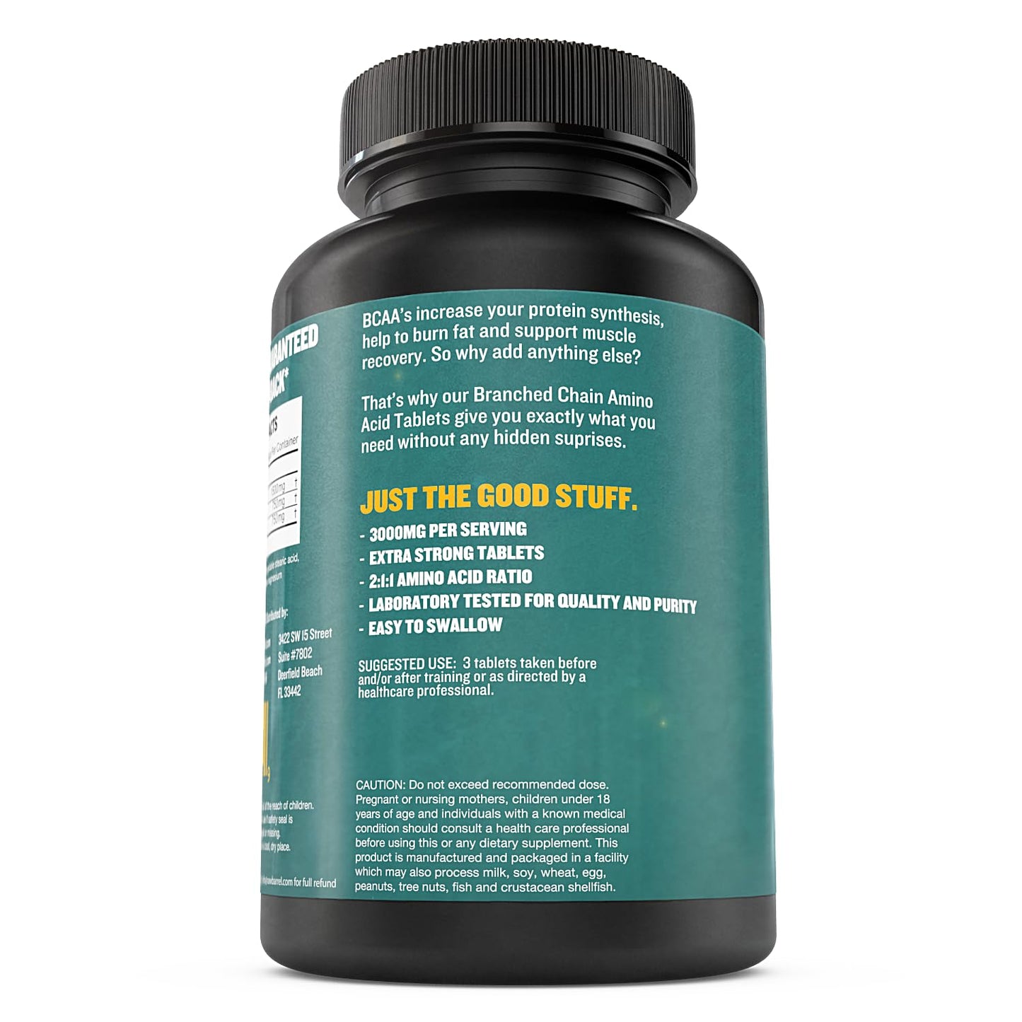 BCAA Tablets 1000 mg โ 120 Pills for Muscle Recovery & Energy | Vegan, Non-GMO