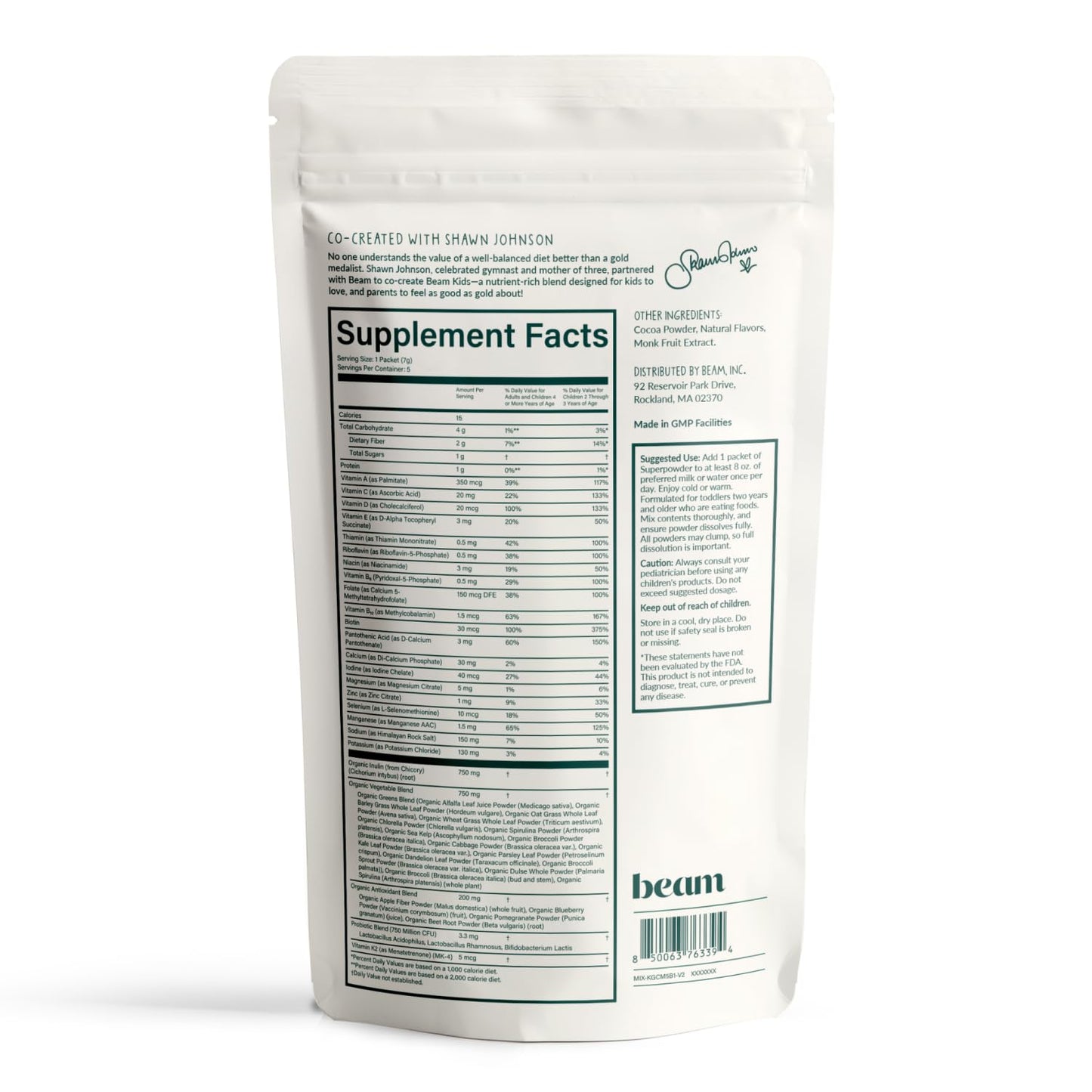 Beam Kids All-in-One Superfood Powder for Children โ Immune & Gut Health
