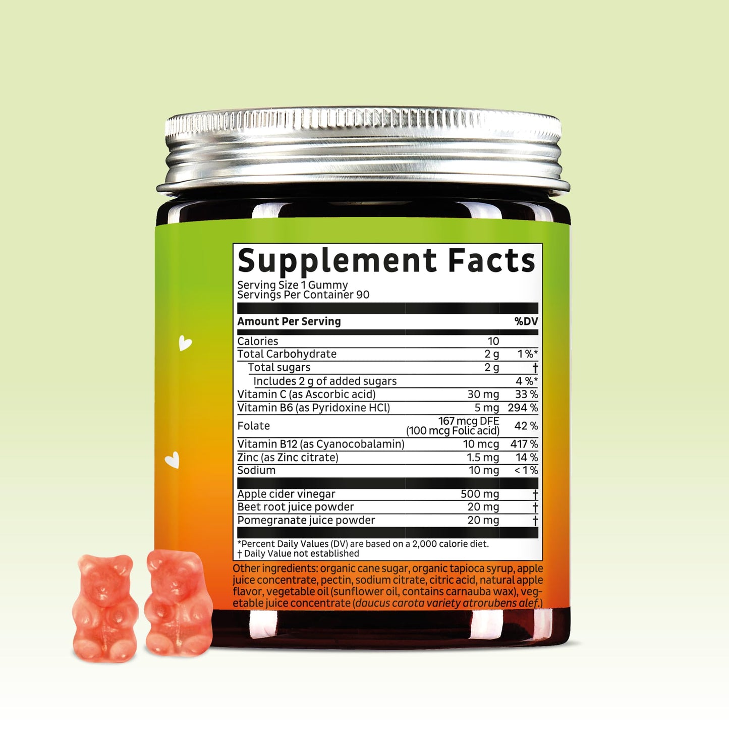 Bears with Benefits ACV Gummies โ Metabolism, Digestion & Detox with Iodine (30 Gummies)