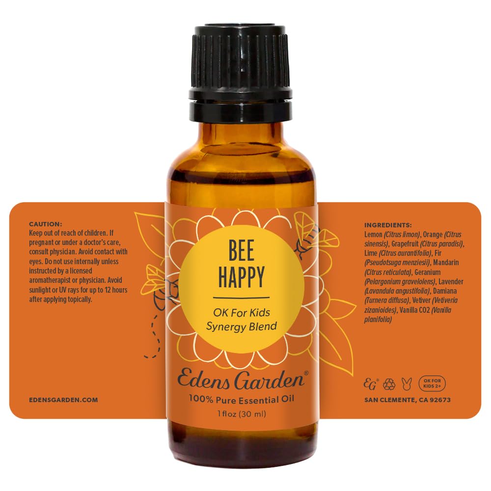 Bee Happy Essential Oil Blend by Edens Garden โ 100% Pure, Premium Grade, 30 ml