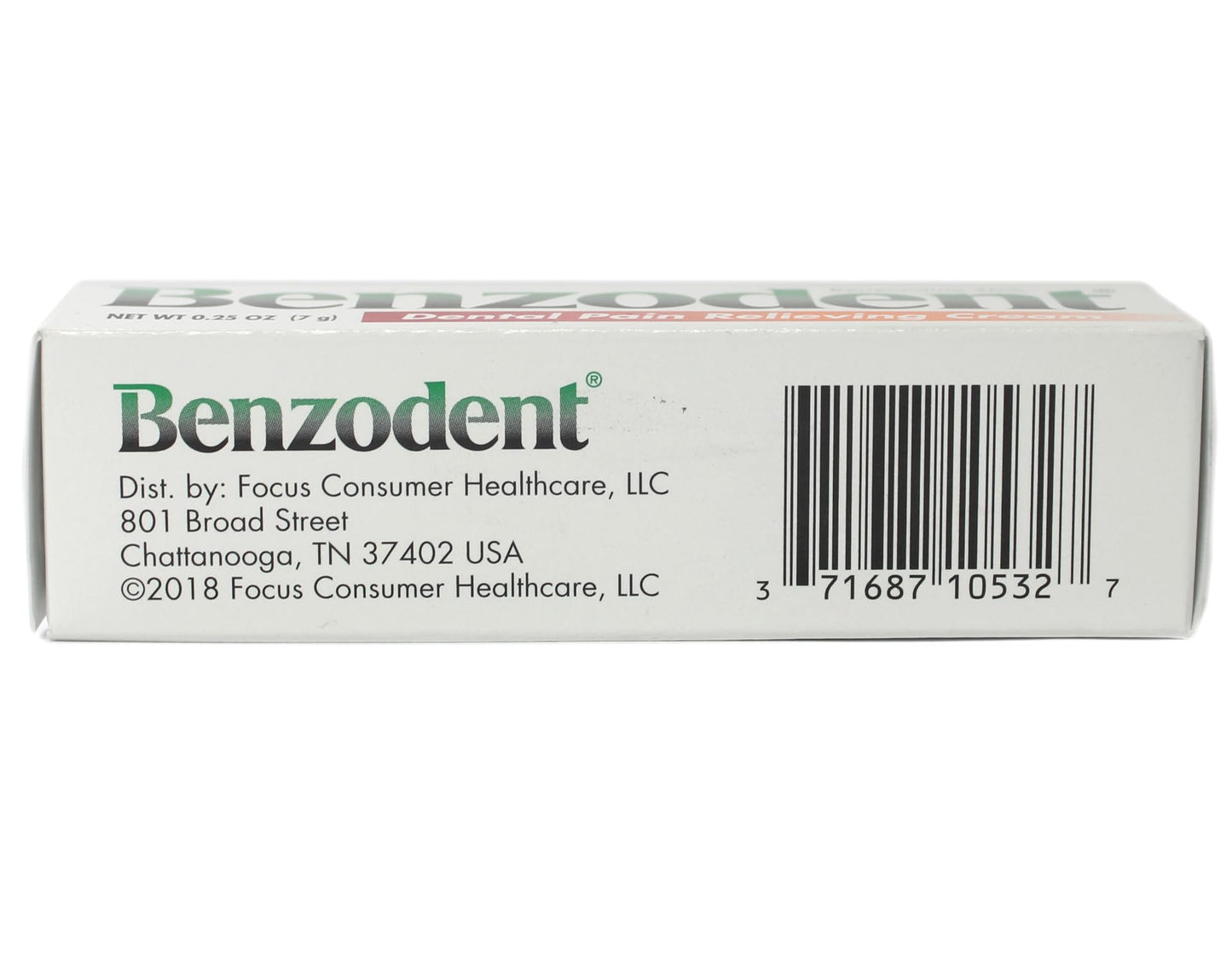 Benzodent Dental Pain Relieving Cream for Dentures & Braces โ 0.25 oz Tube (Pack of 3)