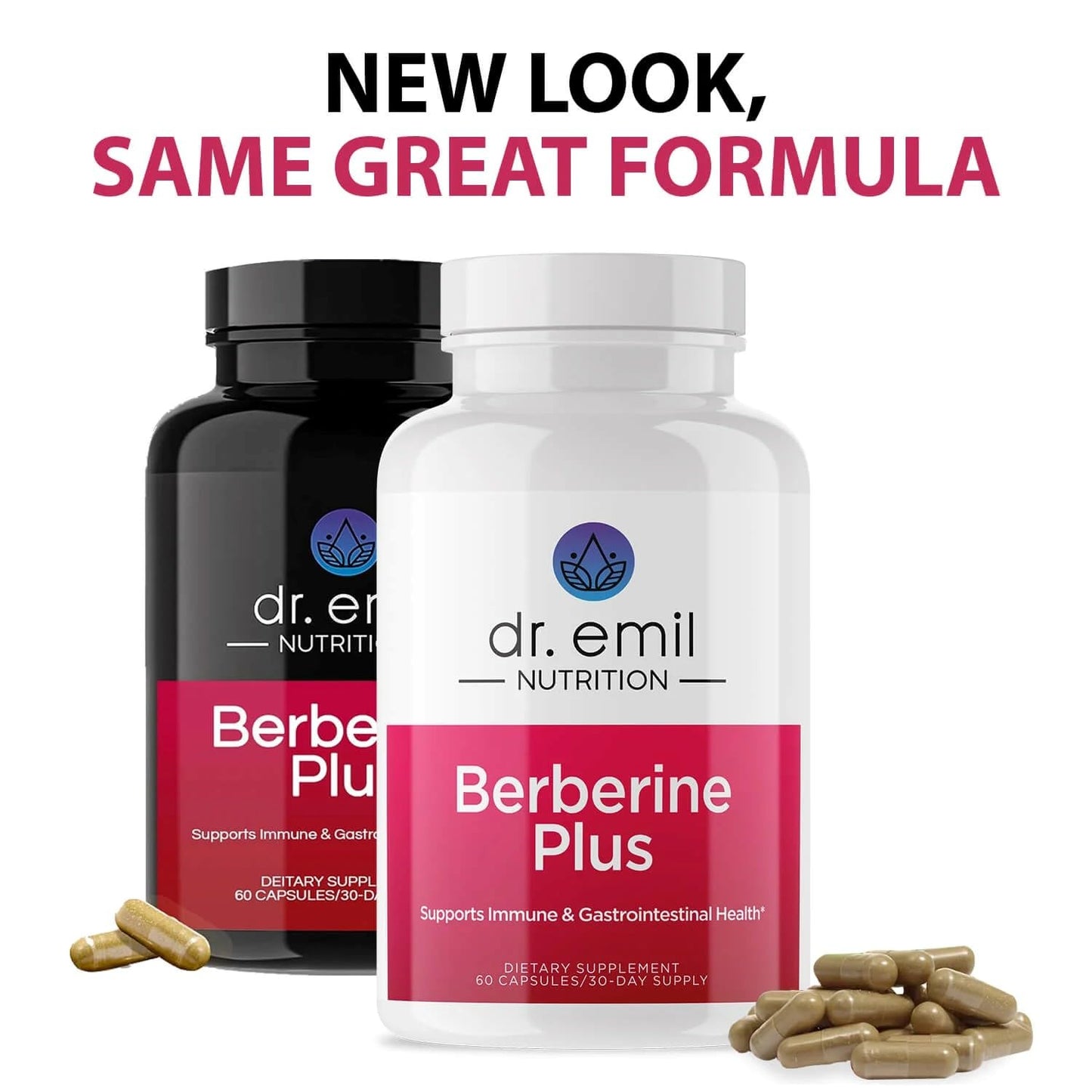 Berberine 500mg Capsules โ Dr. Emil Nutrition | Made in USA | 30-Day Supply