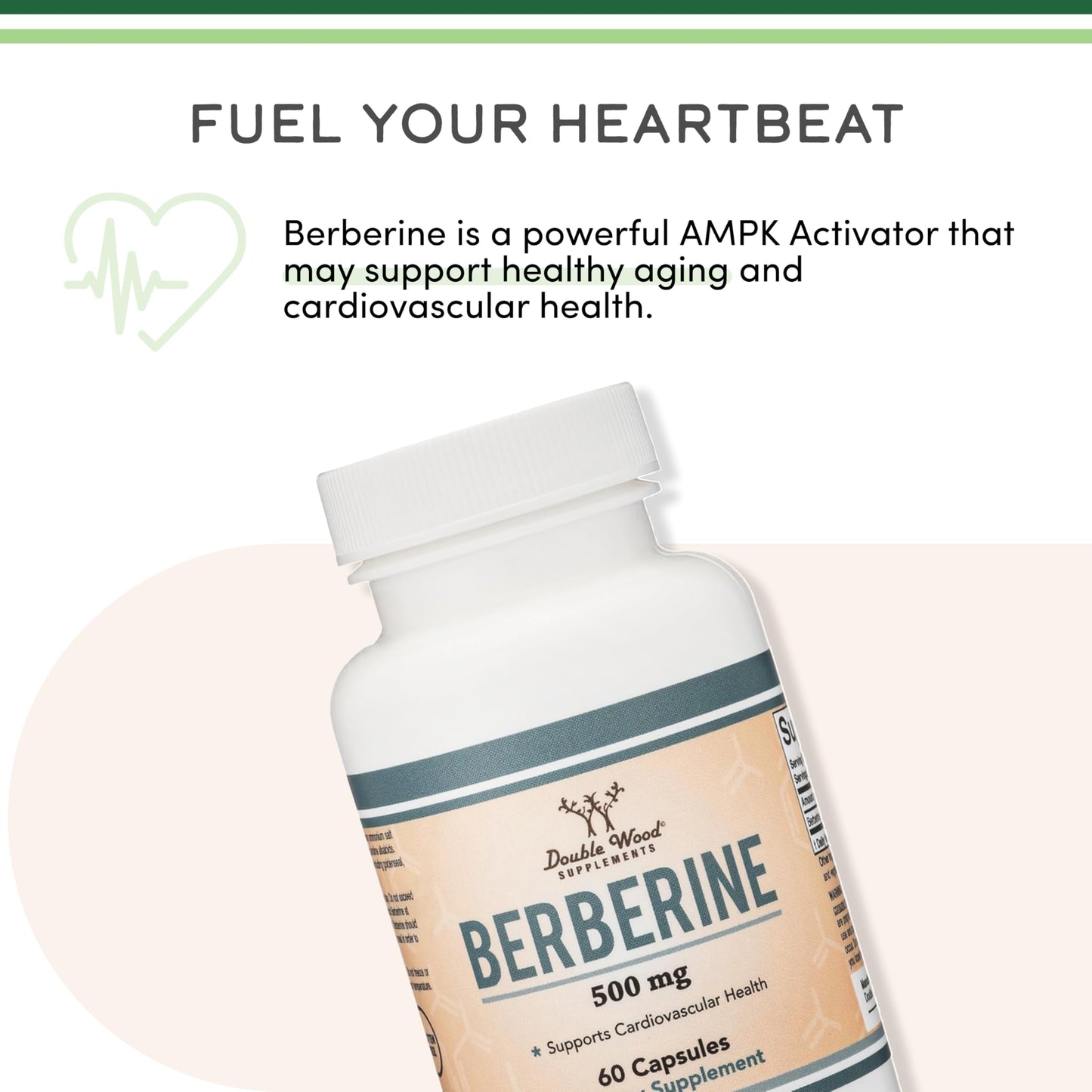 Berberine 500mg 60 Capsules โ AMPK Activator for Cardiovascular Health