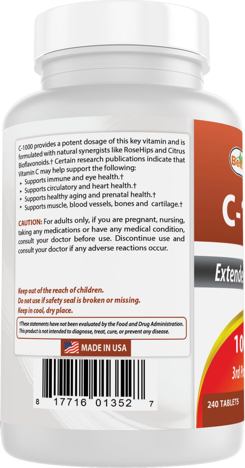 Best Naturals Vitamin C 1000 mg with Rose Hips โ Berry (2 Pack)