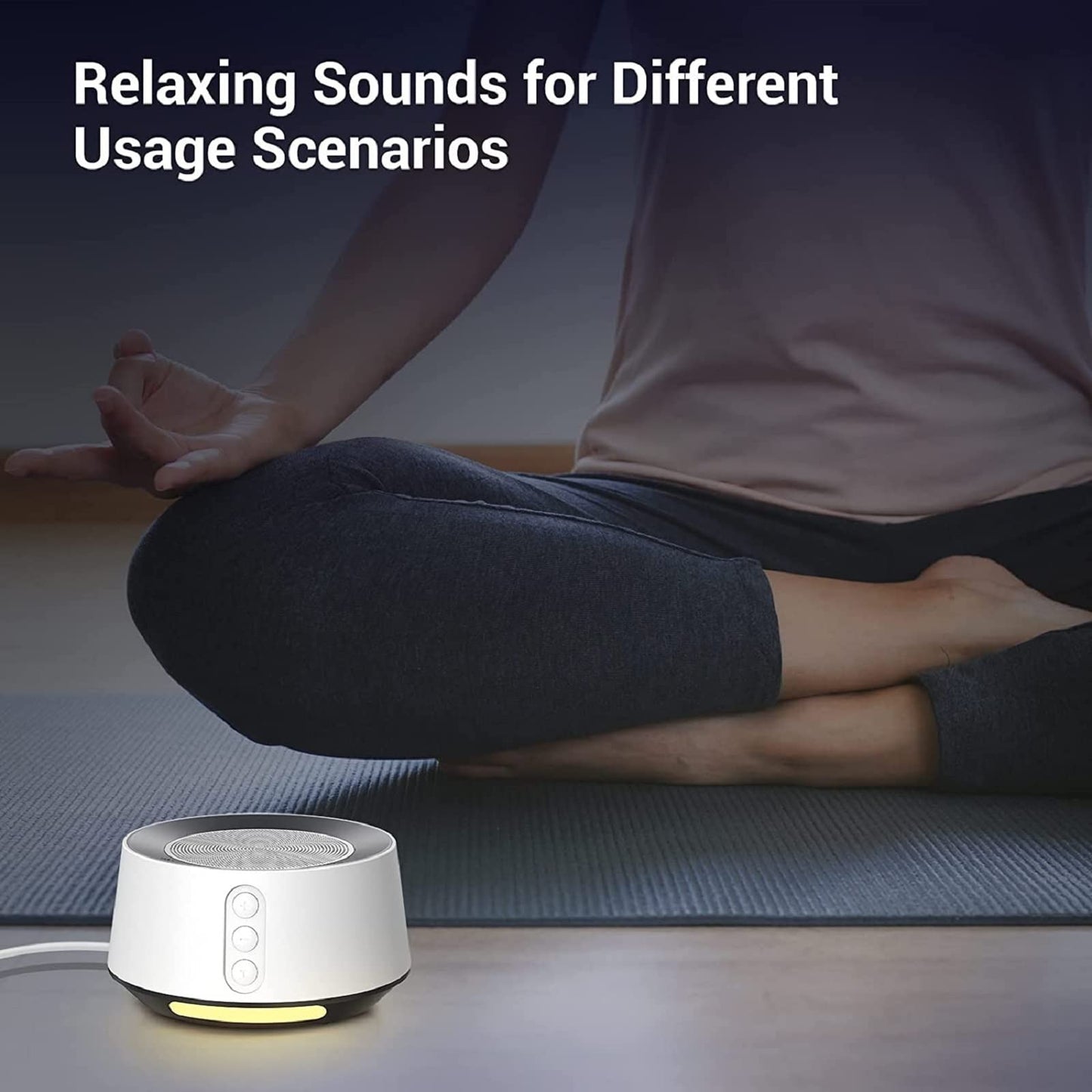 BGOVERSS White Noise Sound Machine โ 20 Sounds, 10 Night Light Colors, 5 Timers