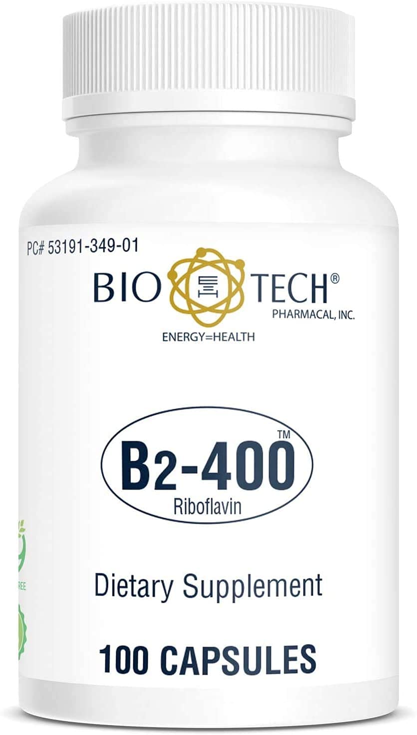 Bio-Tech Pharmacal B2-400, 100 Capsules โ Clarity & Productivity