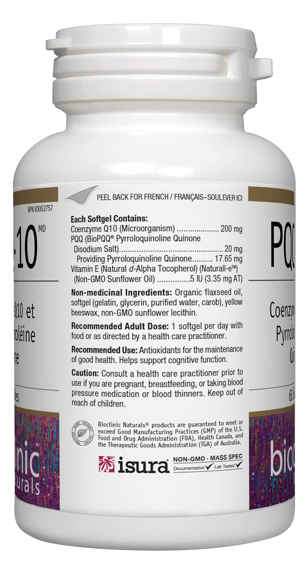 Bioclinic Naturals CerebroVital PQQ-10 60 Softgels โ Antioxidant & Cognitive Support