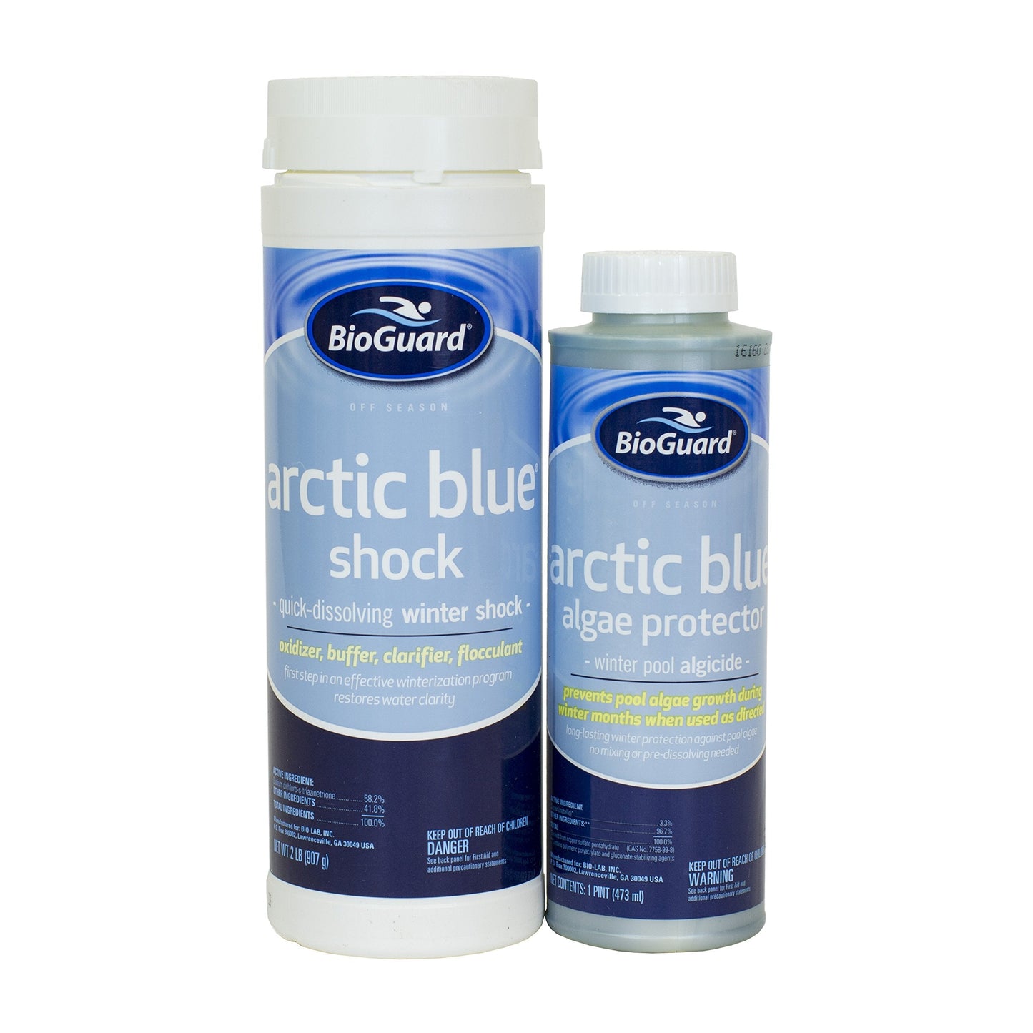 BioGuard Arctic Blue Winter Kit 12K Gallons โ Algae Protector & Winter Shock