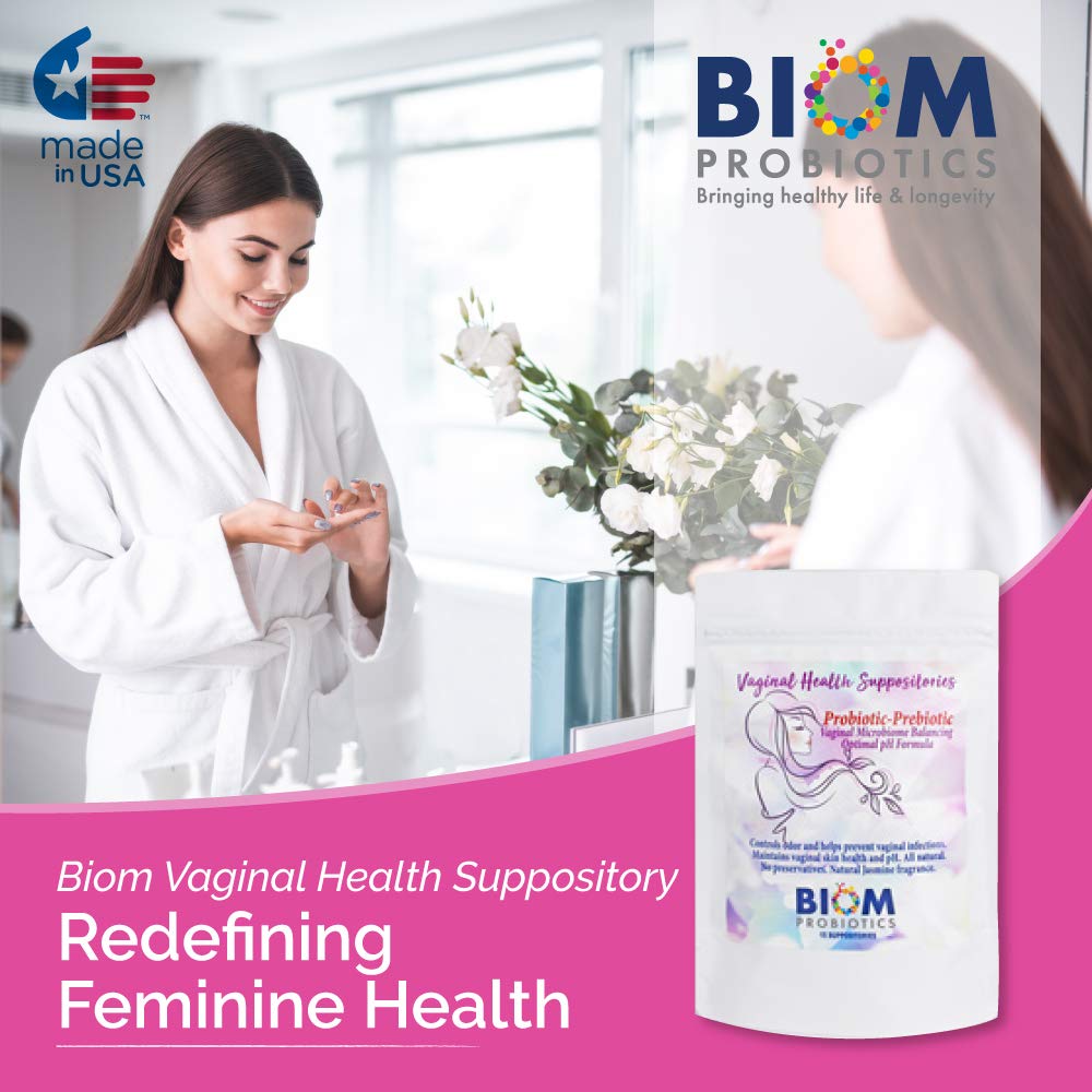 Biom Vaginal Probiotic Suppositories โ Balance, pH & Odor Control | Biom Probiotics