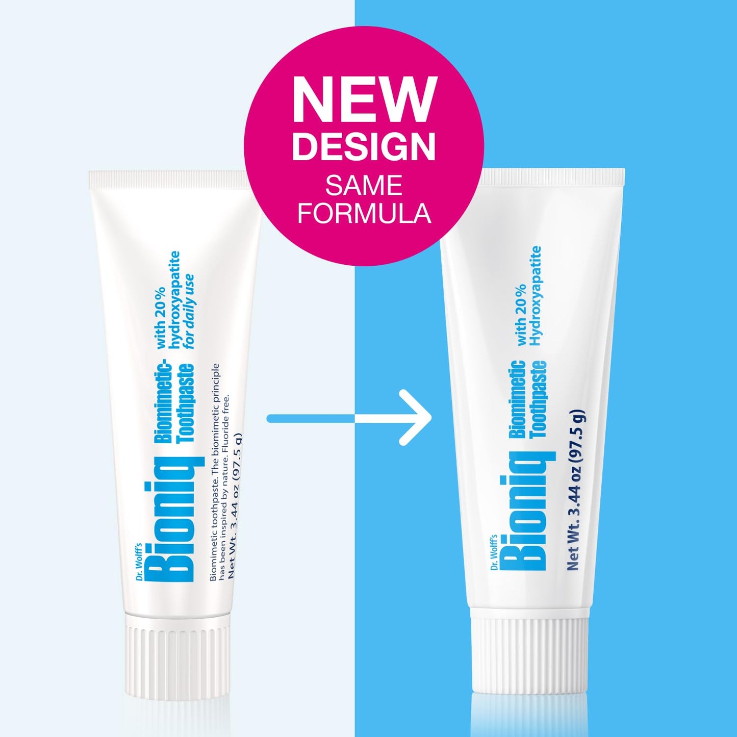 Bioniq Classic Biomimetic Toothpaste โ 20% Hydroxyapatite (BioHAP) 3.44 oz | Clinically Tested