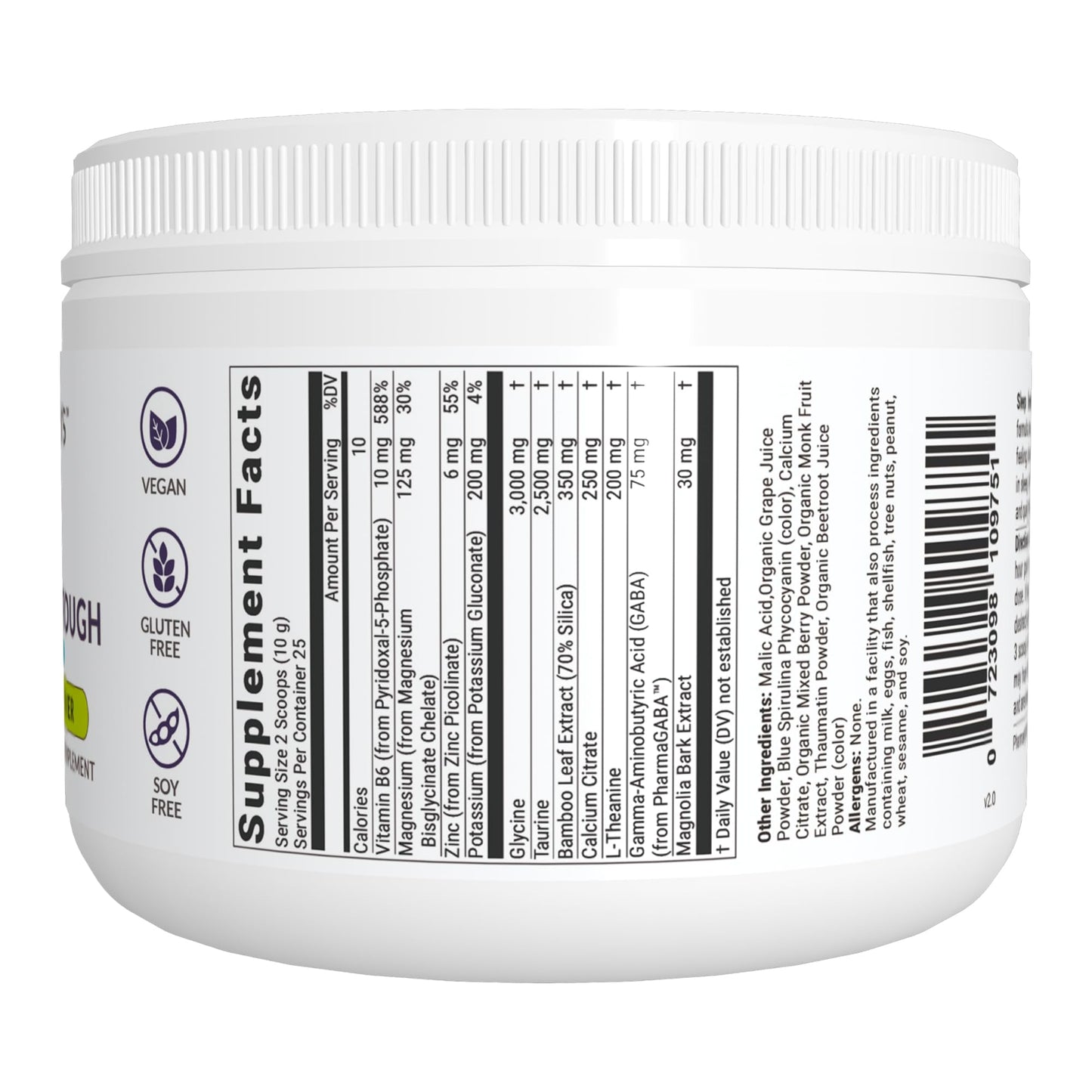 BIOptimizers Sleep Breakthrough 2.0 β Melatonin-Free Sleep Support Powder (Blue Berry Dreams)