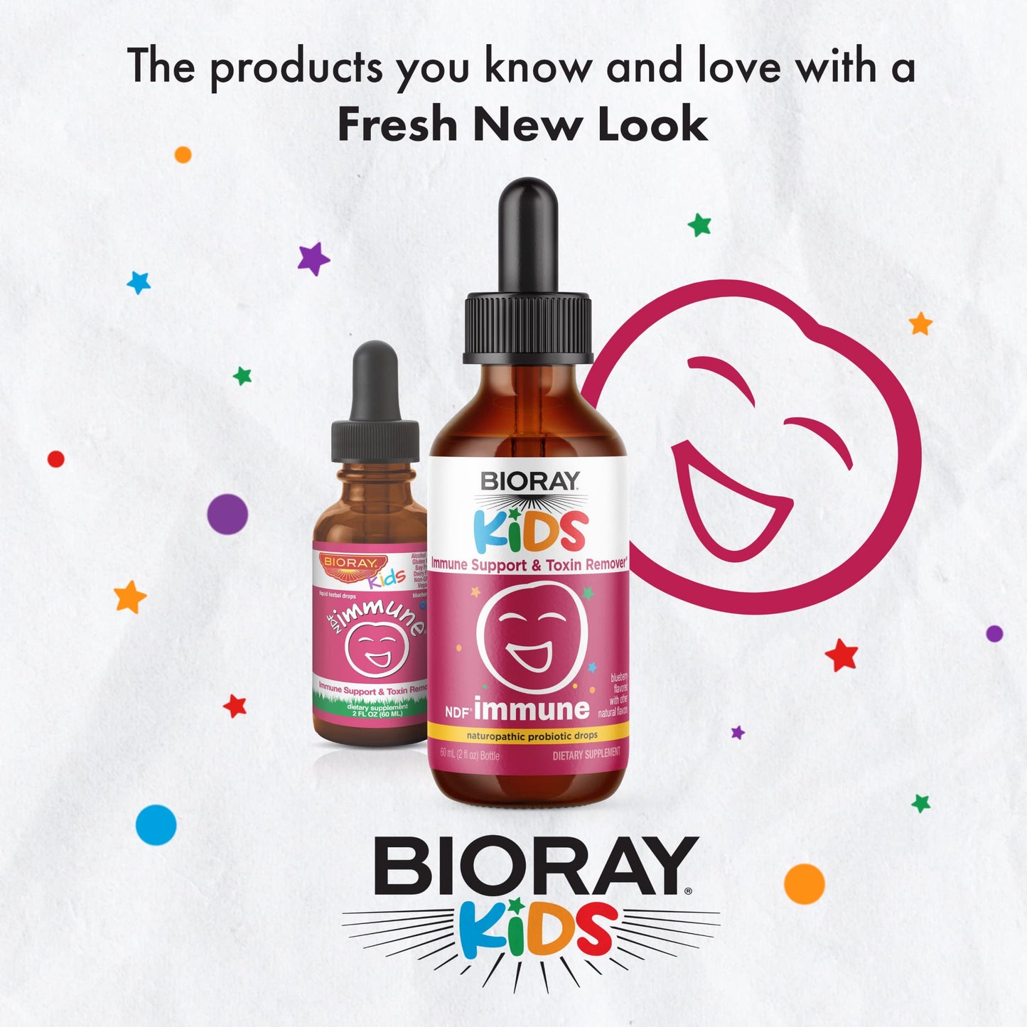 BIORAY Kids NDF Immune โ Blueberry, 2 oz | Immune Support & Toxin Removal
