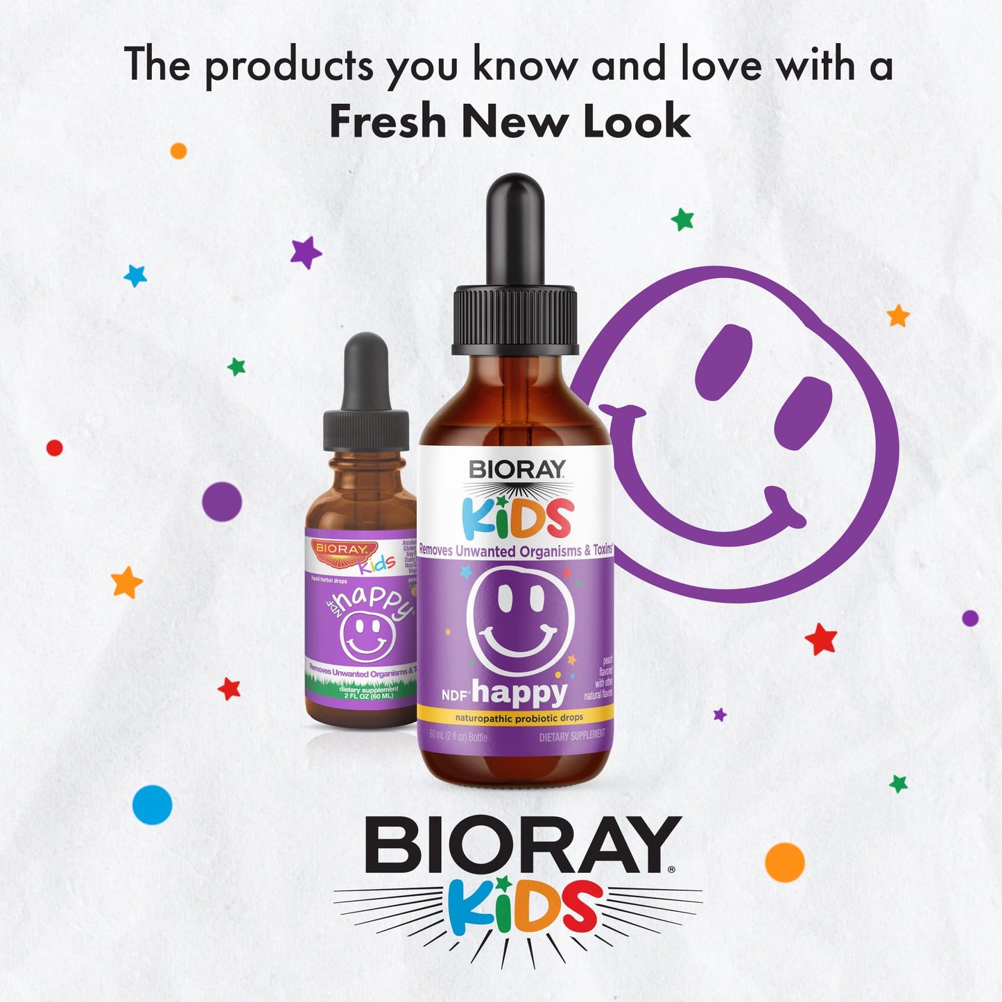 BIORAY Kids NDF Happy Peach - 2 fl oz | Supports Calm & Irritability