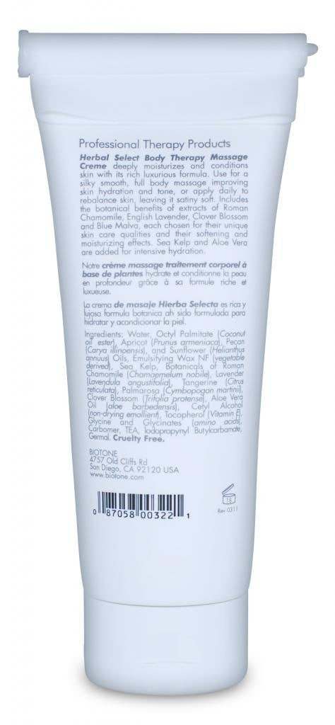 Biotone Herbal Select Body Therapy Creme, 7 oz โ Massage Lotion
