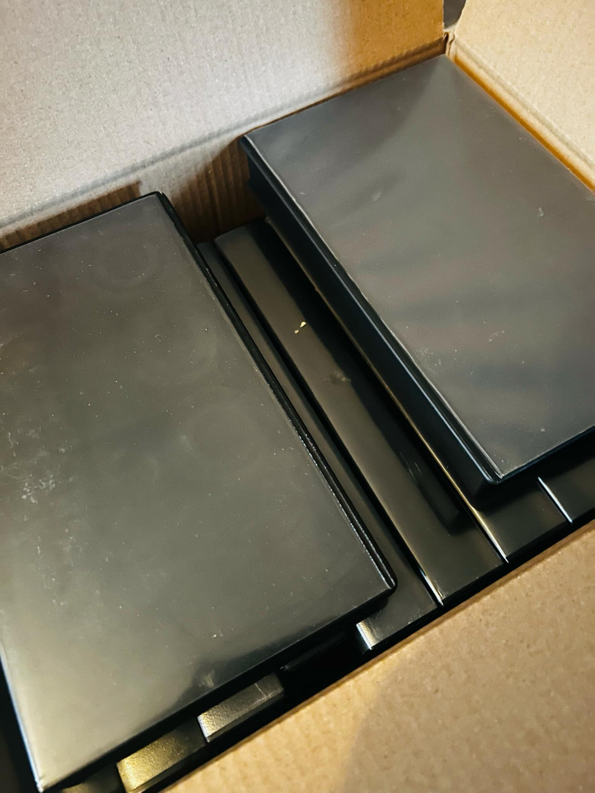 12 x Empty Black VHS Video Tape Cases