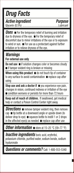 Blink Boost Preservative-Free Lubricating Eye Drops โ Hyaluronate Hydration for Mild Dry Eyes | Contact Lens Friendly, 0.34 fl oz