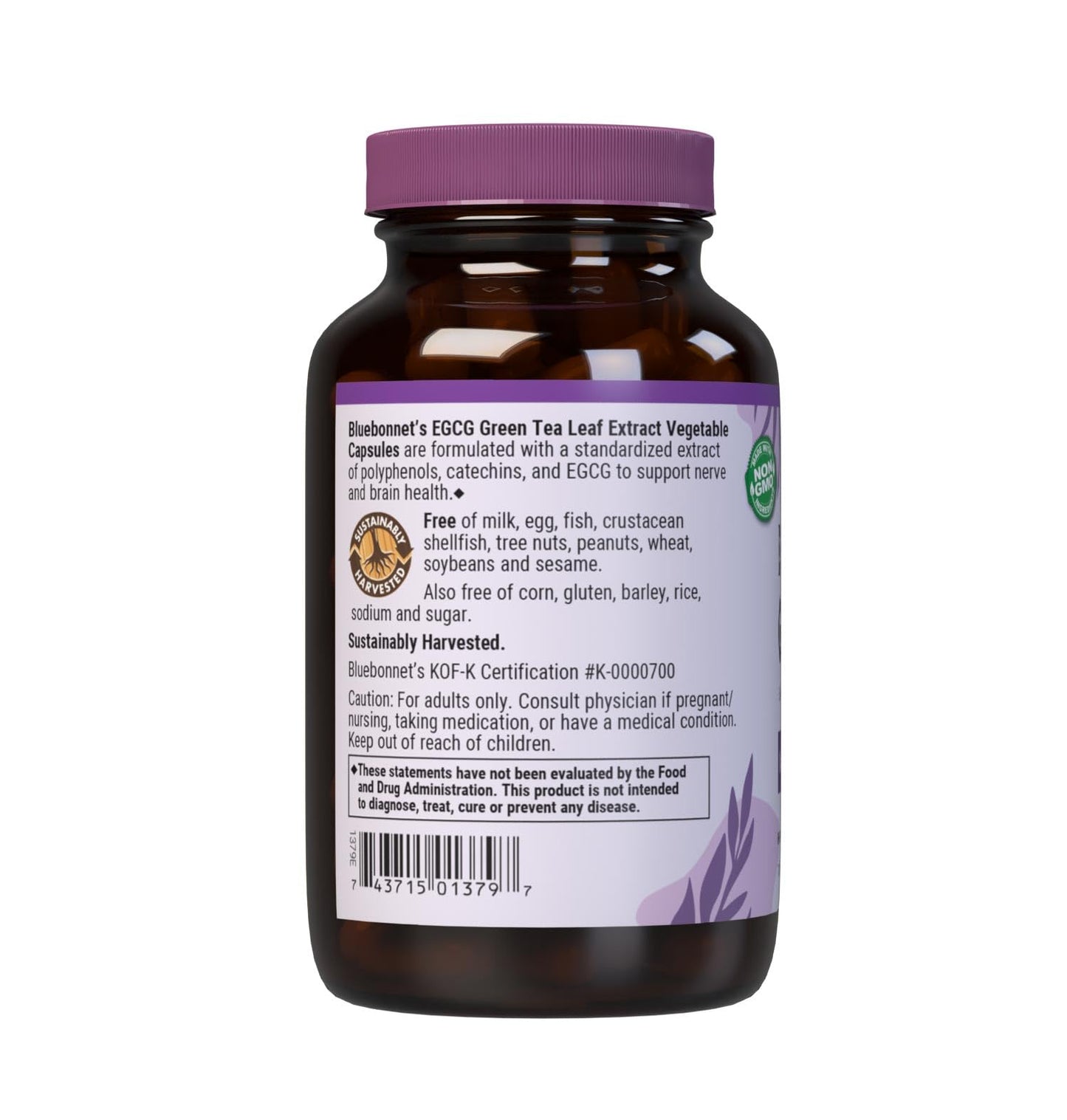 BlueBonnet EGCG Green Tea Leaf Extract Supplement โ 120 Count