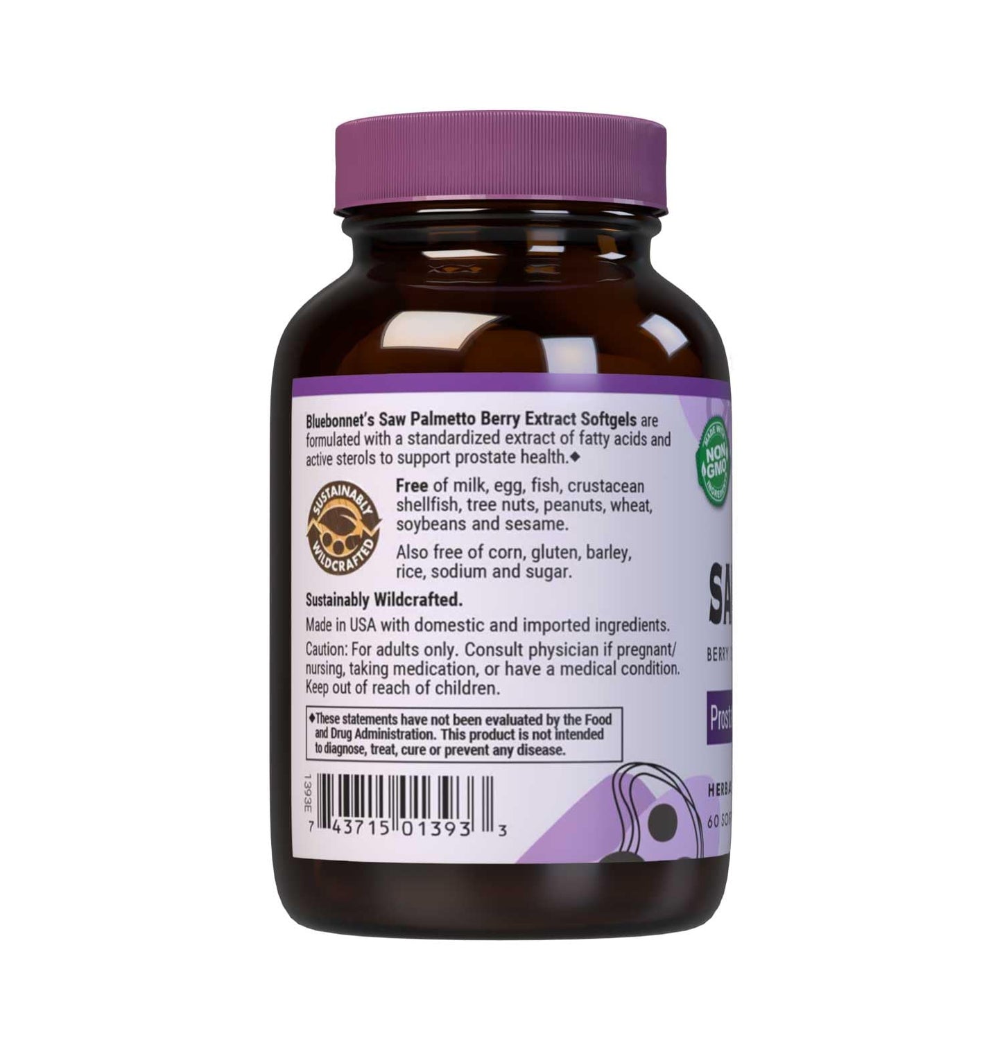 BlueBonnet Extra-Strength Saw Palmetto Berry Extract Softgels โ 60 Count | Prostate Health