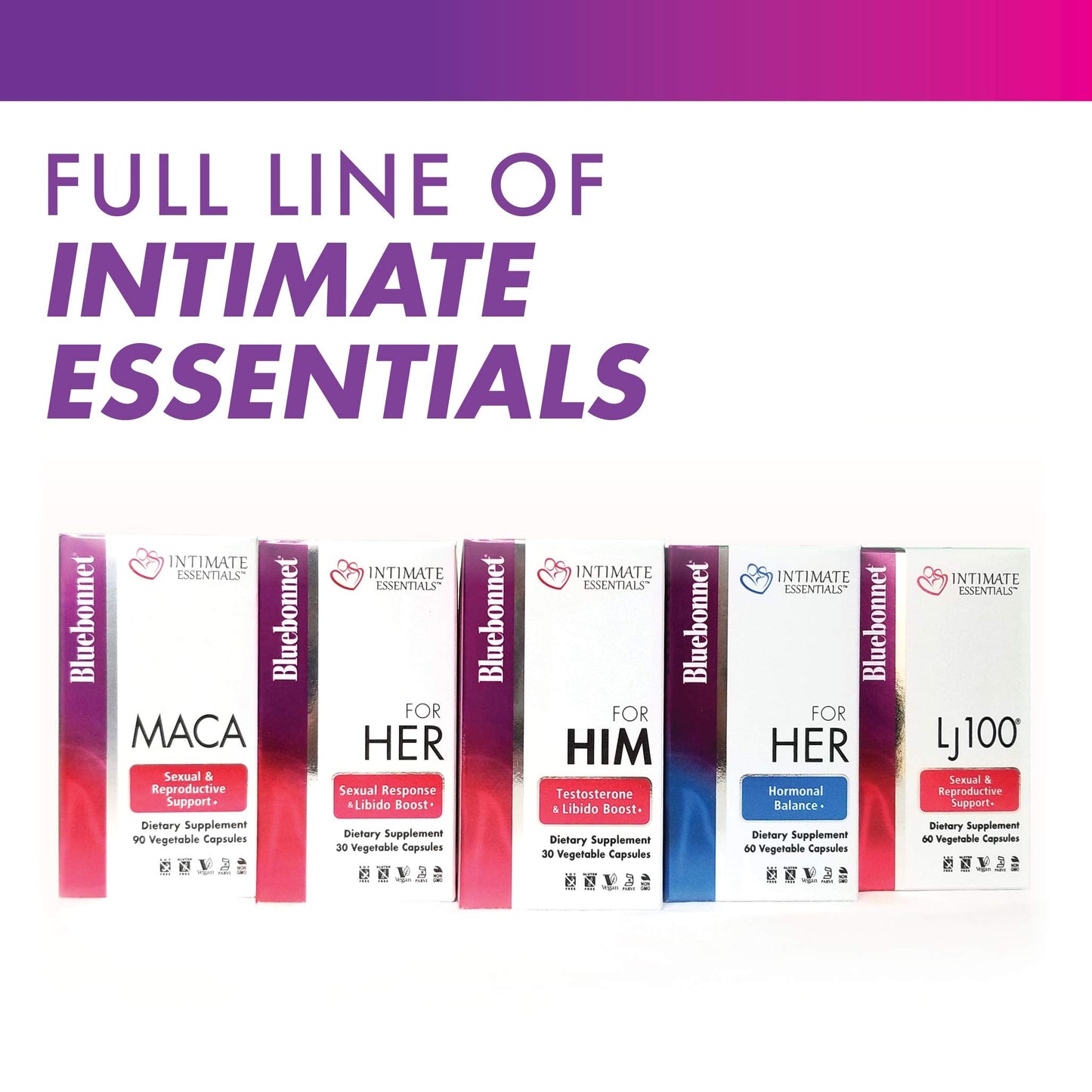Bluebonnet Nutrition Intimate Essentials for Her: Sexual Response & Libido Boost โ 30 Capsules, Non-GMO, Vegan