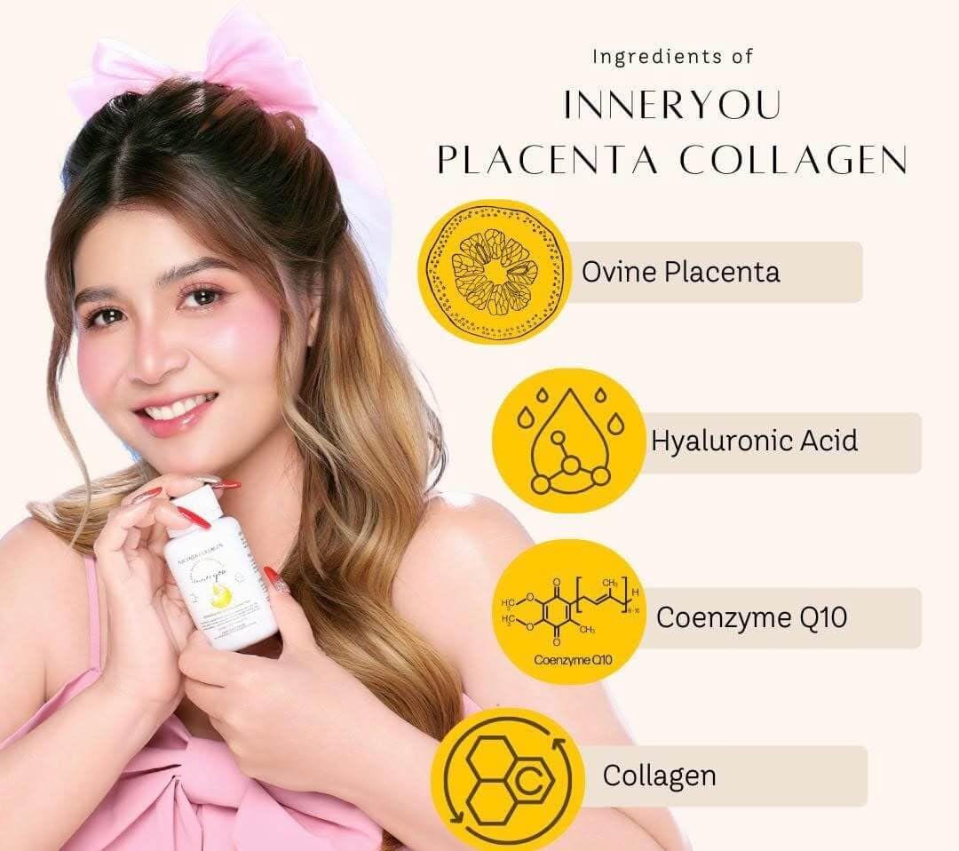 BMRS Beauty Essentials Inner You Placenta Collagen 250 mg โ 120 Tablets