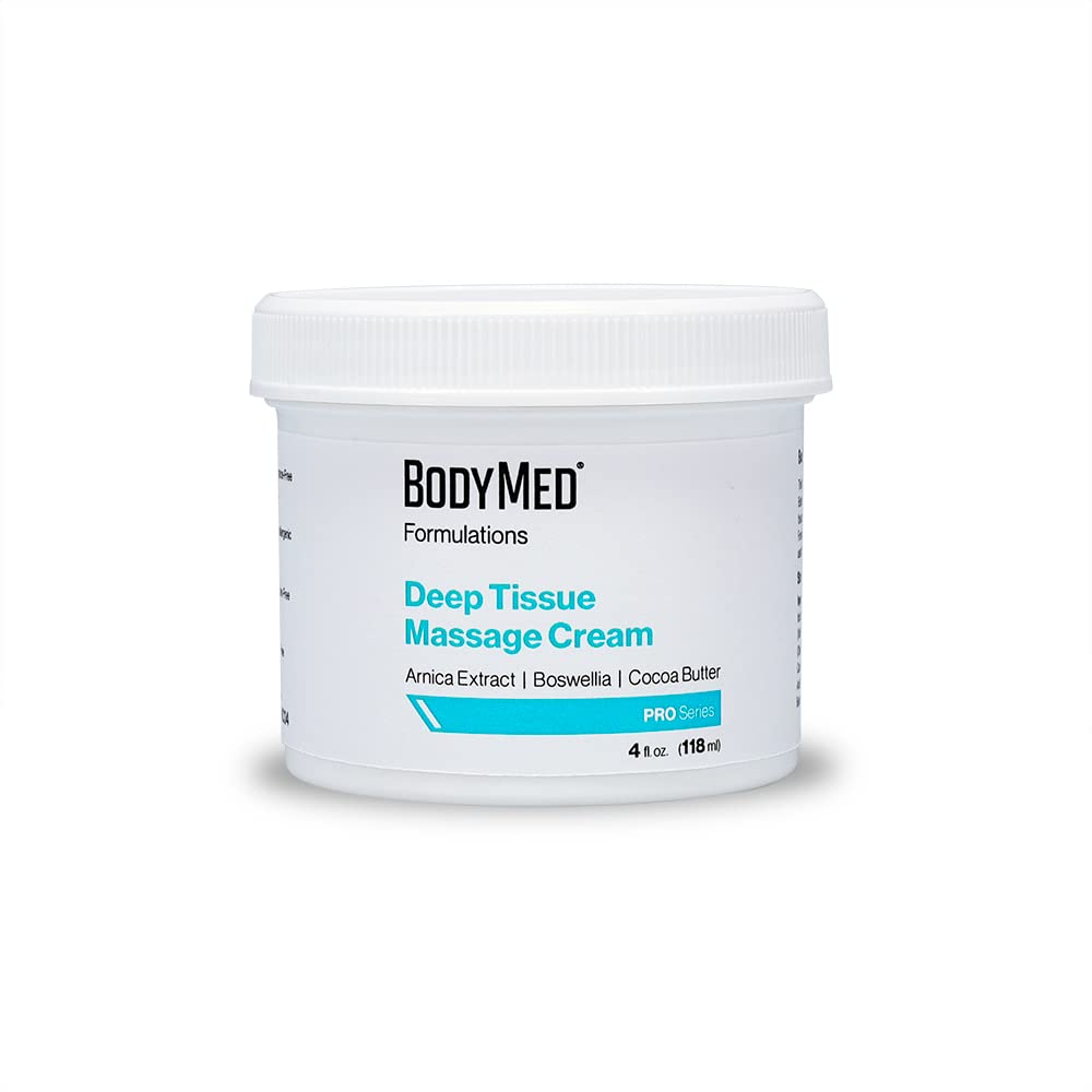 BodyMed Deep Tissue Massage Cream 4 oz โ Fragrance-Free, All-Natural, Leaping Bunny Certified